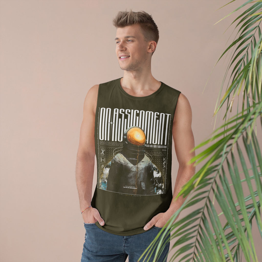 Astro-Inspired Unisex Tank Top, Graphic Sleeveless Shirt, Casual Summer Wear, Perfect Gift for Space Lovers, Festival Attire