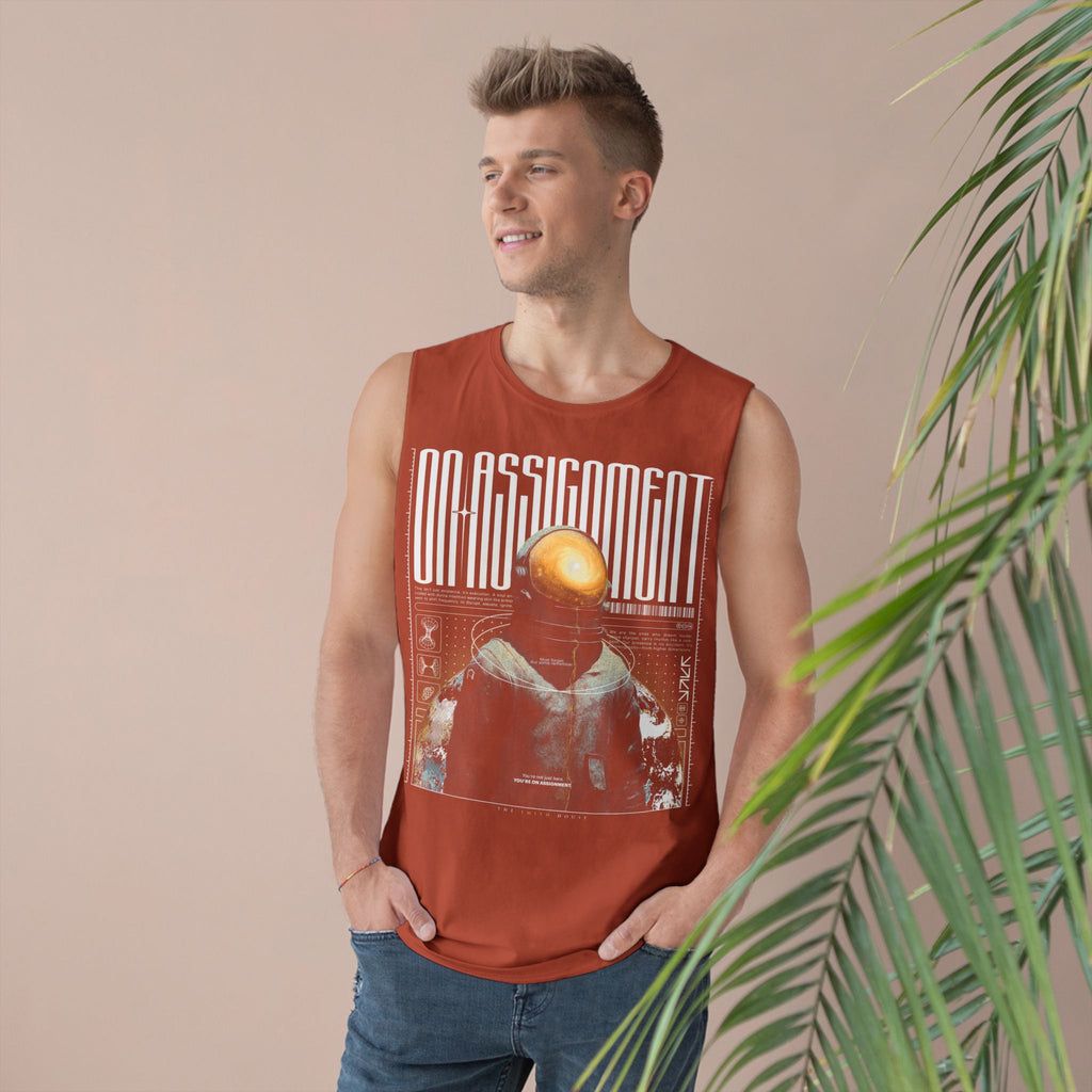 Astro-Inspired Unisex Tank Top, Graphic Sleeveless Shirt, Casual Summer Wear, Perfect Gift for Space Lovers, Festival Attire
