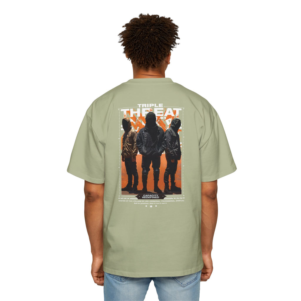 Graphic Tee — “Purpose” Front & Triple Threat Movie Poster Back