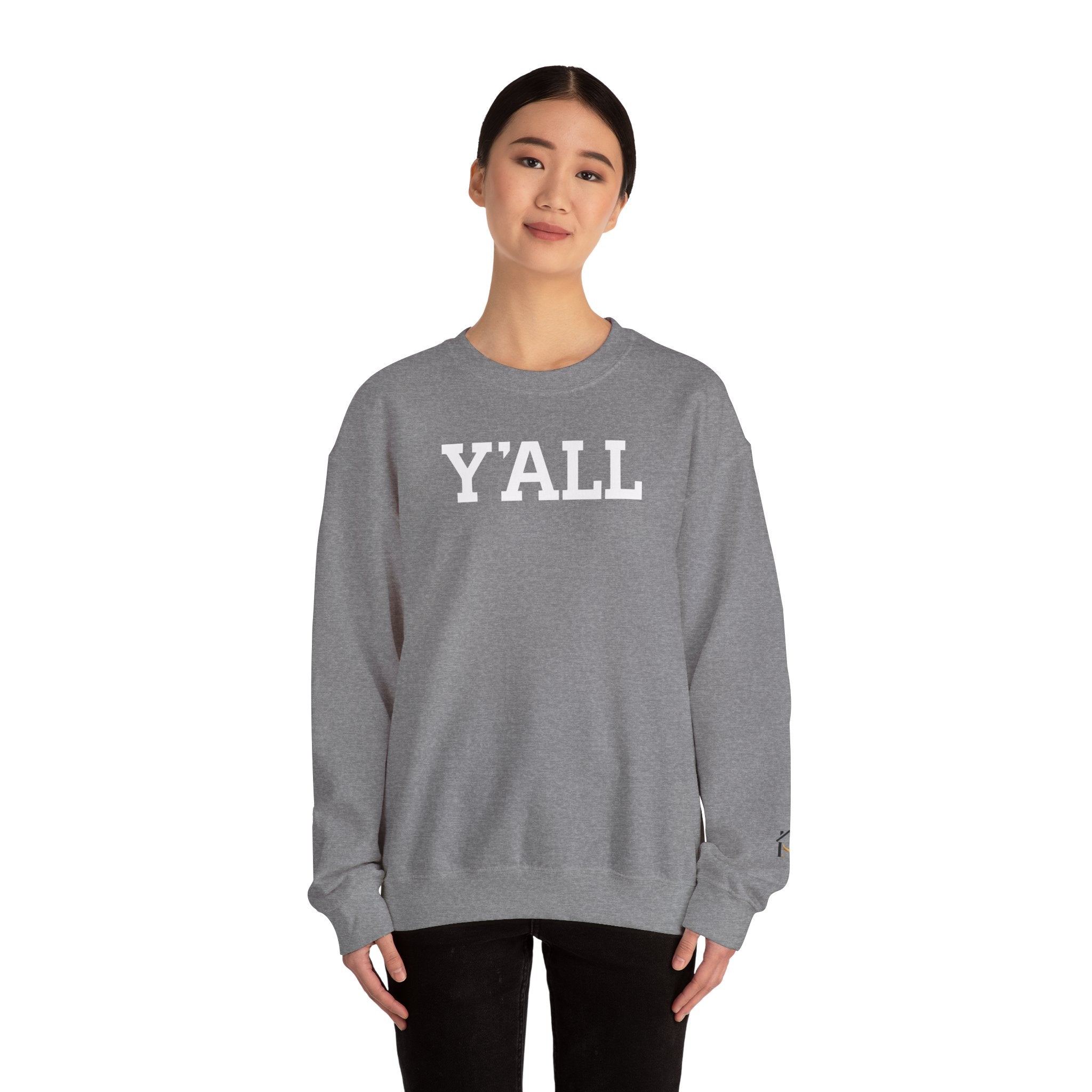 Y'ALL Crewneck Sweatshirt - Cozy Southern Collegiate Pullover