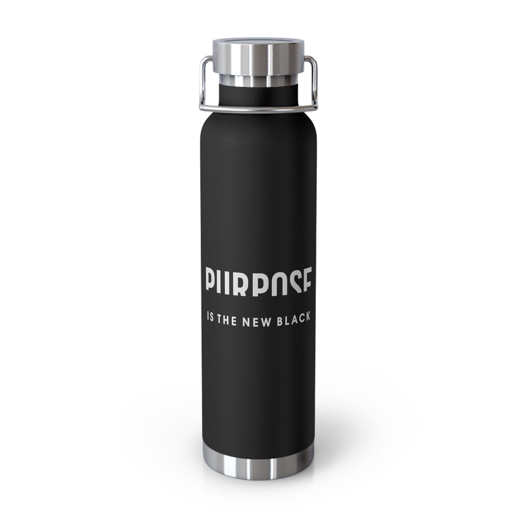 Purpose is The New Black Copper Vacuum Insulated Bottle, 22oz