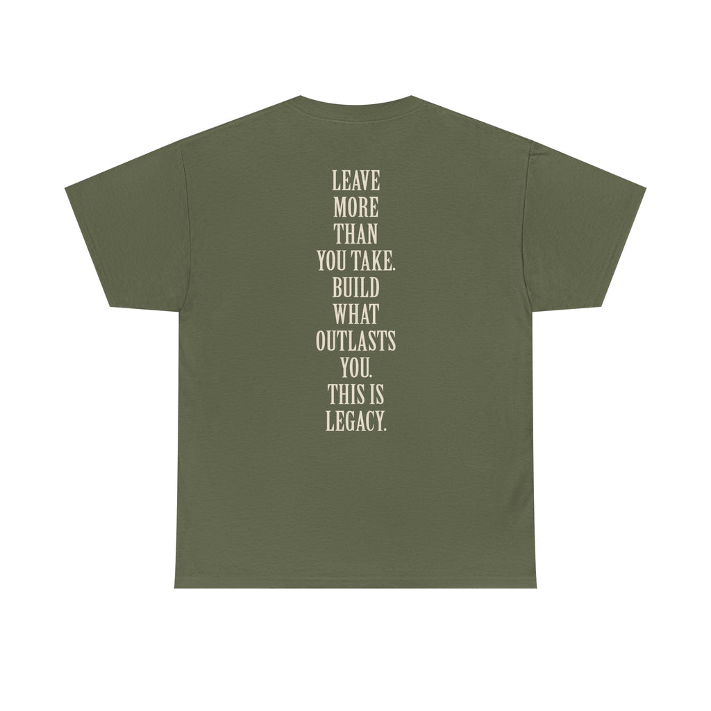 Legacy Graphic Tee — "Legacy" Arch Print Inspirational Cotton Shirt