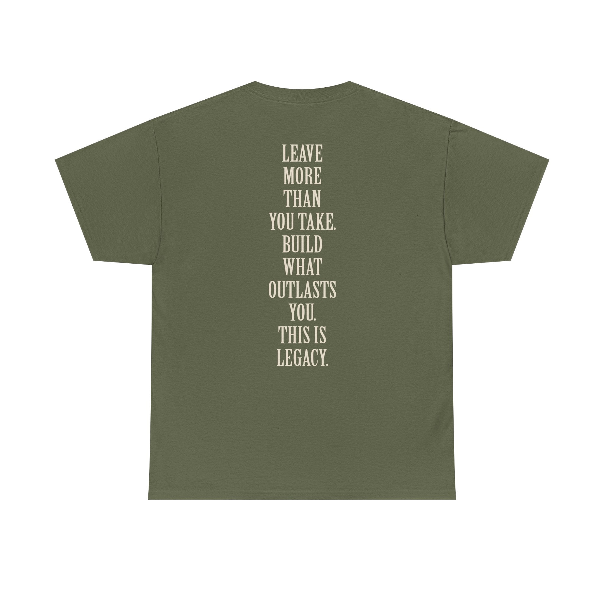 Legacy Graphic Tee — "Legacy" Arch Print Inspirational Cotton Shirt