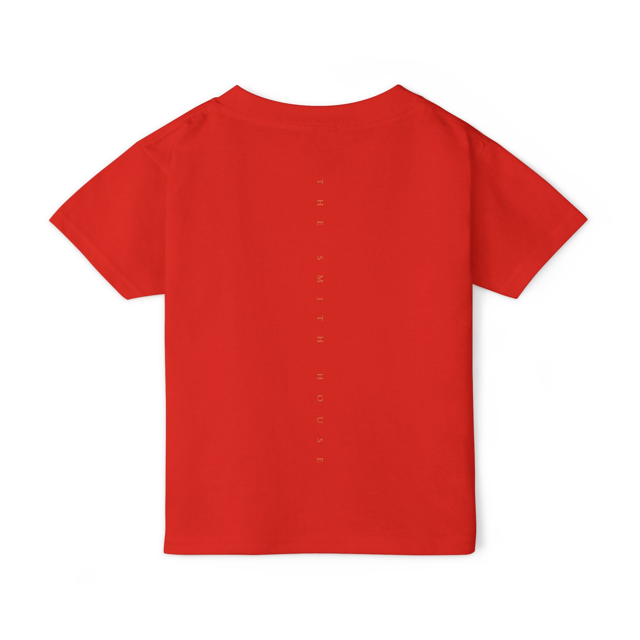 Toddler T-Shirt — "God Made" Red Retro Script Kids Tee