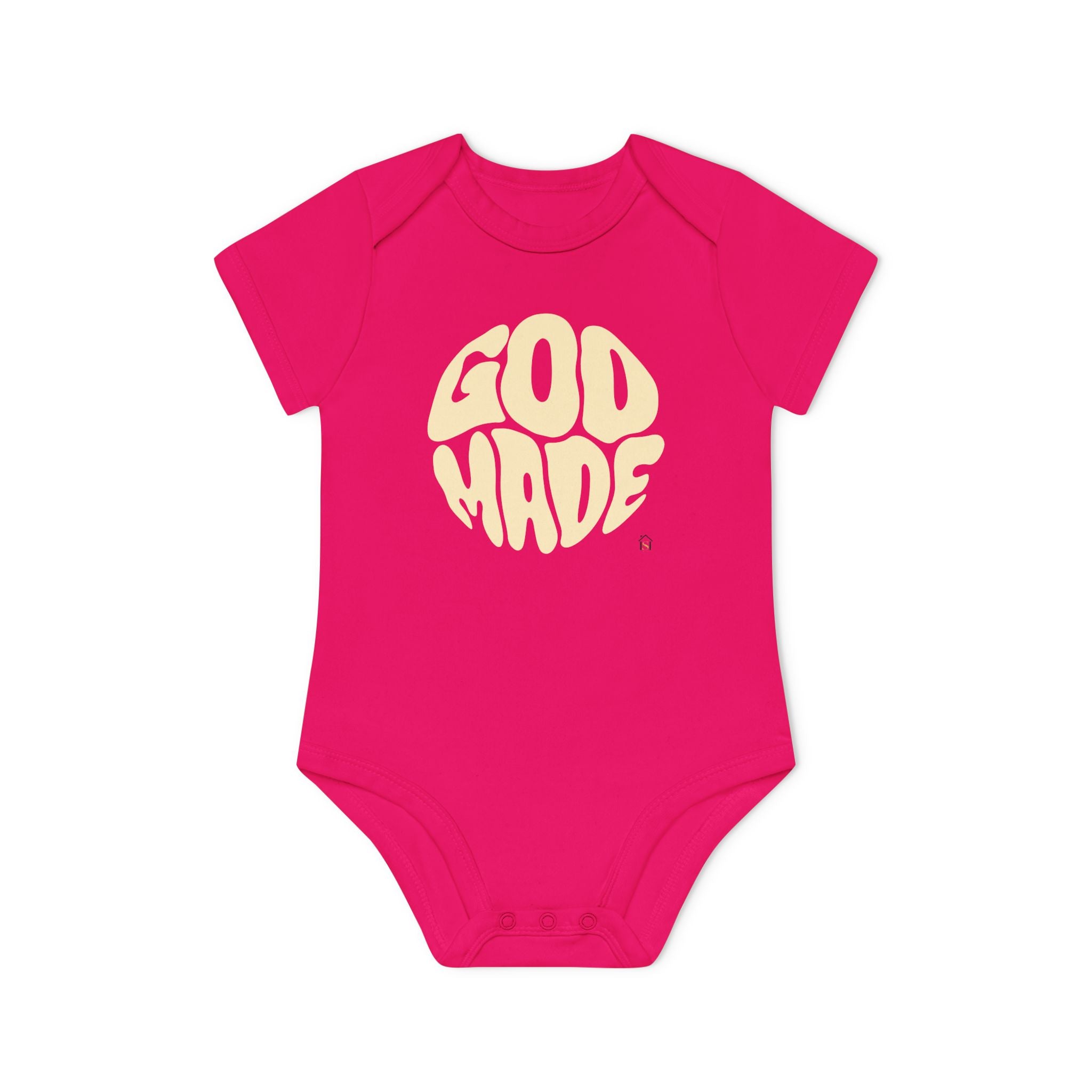 Baby Bodysuit — "God Made" Organic Short Sleeve Infant Onesie