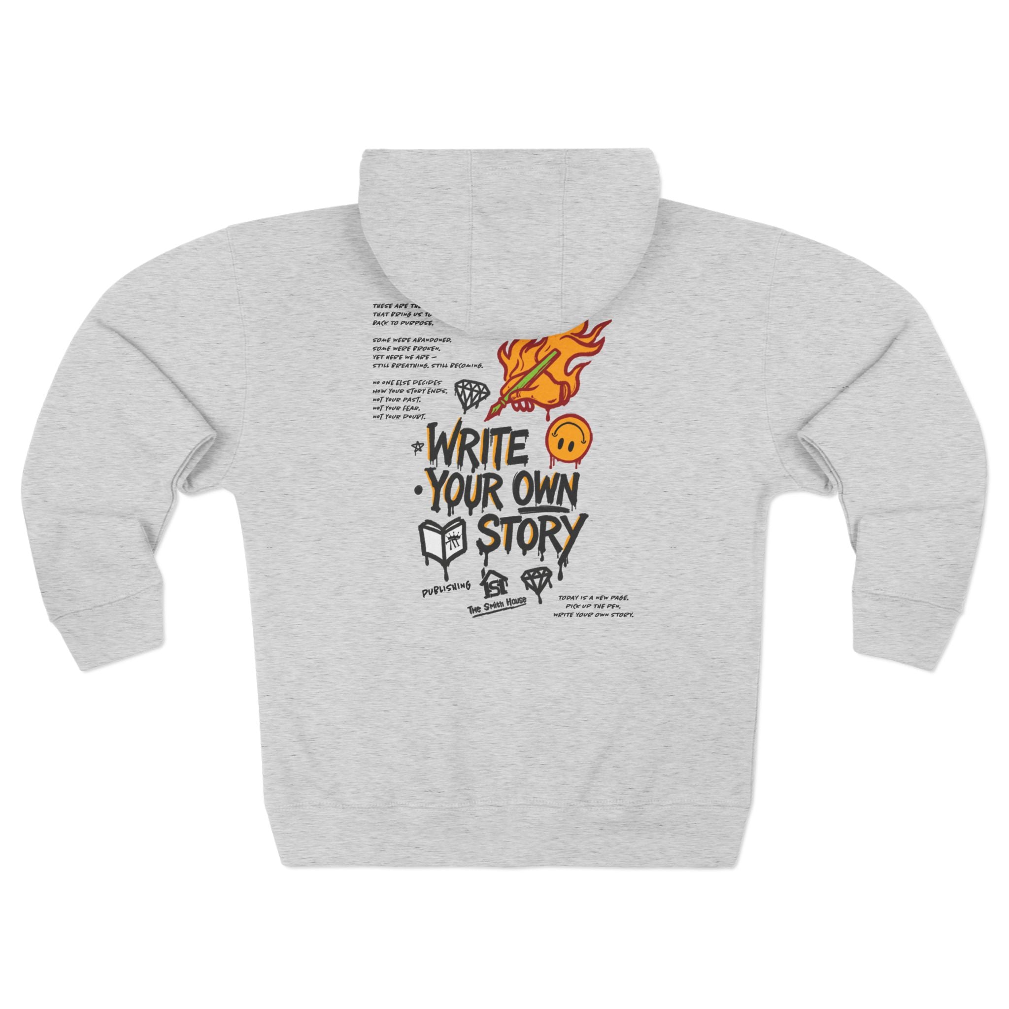 Inspirational Zip Hoodie - Write Your Own Story