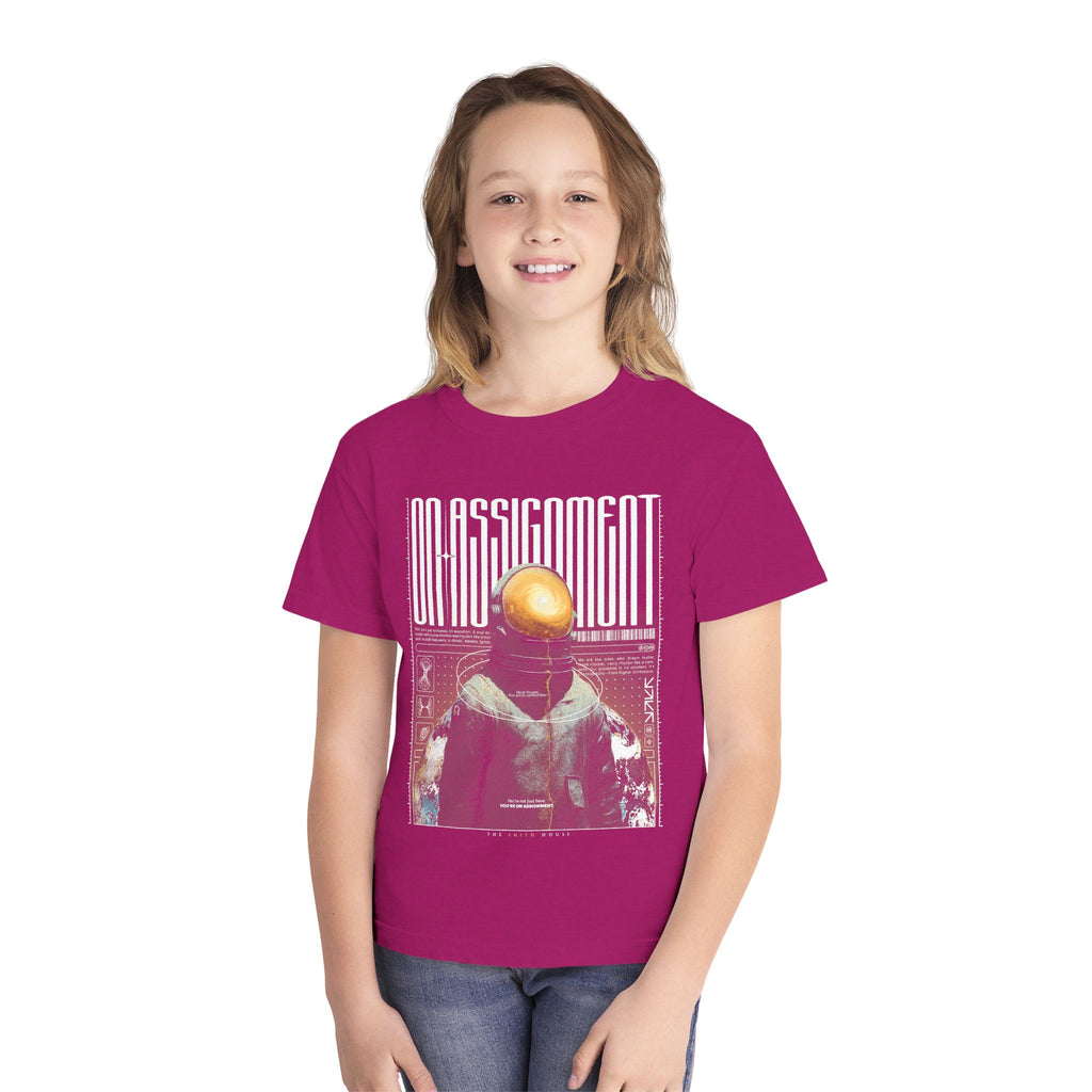 Youth Graphic Tee - On Assignment, Cool Casual Wear, Unique Gift for Teens, Trendy Birthday Present, Everyday Style Top