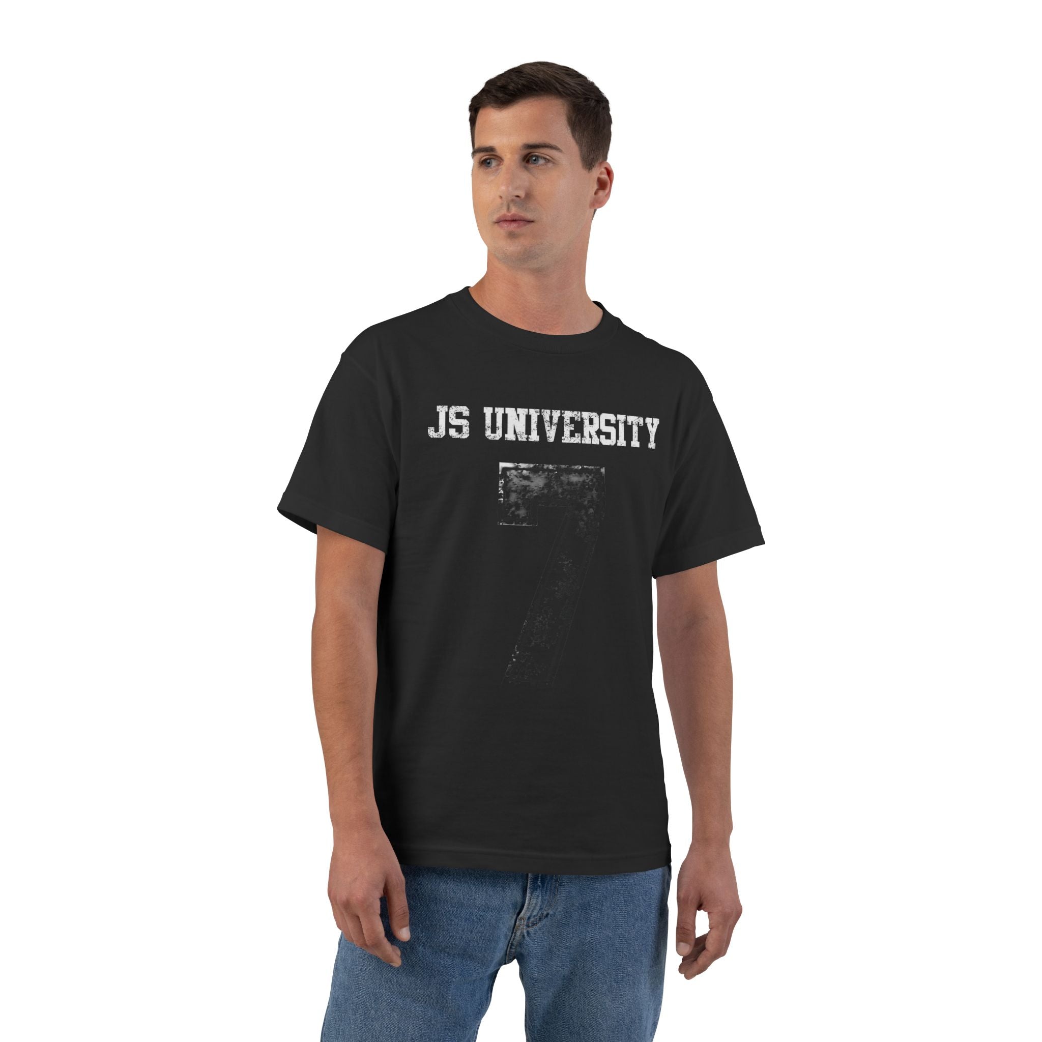 Casual Vintage Graphic T-Shirt - '7 University' Design
