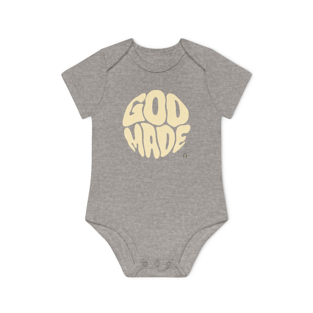 Baby Bodysuit — "God Made" Organic Short Sleeve Infant Onesie