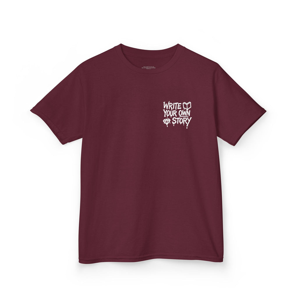 Empowering Kids Tee — "Write Your Own Story" Motivational Graphic T-Shirt