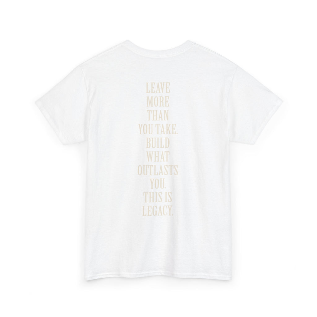 Legacy Graphic Tee — "Legacy" Arch Print Inspirational Cotton Shirt