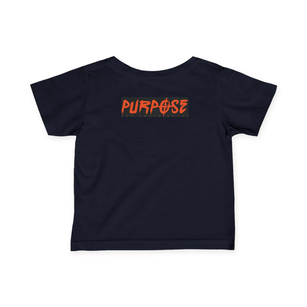 Stylish Purpose Infant Fine Jersey Tee - Trendy Baby Shirt with Bold Graphic Design