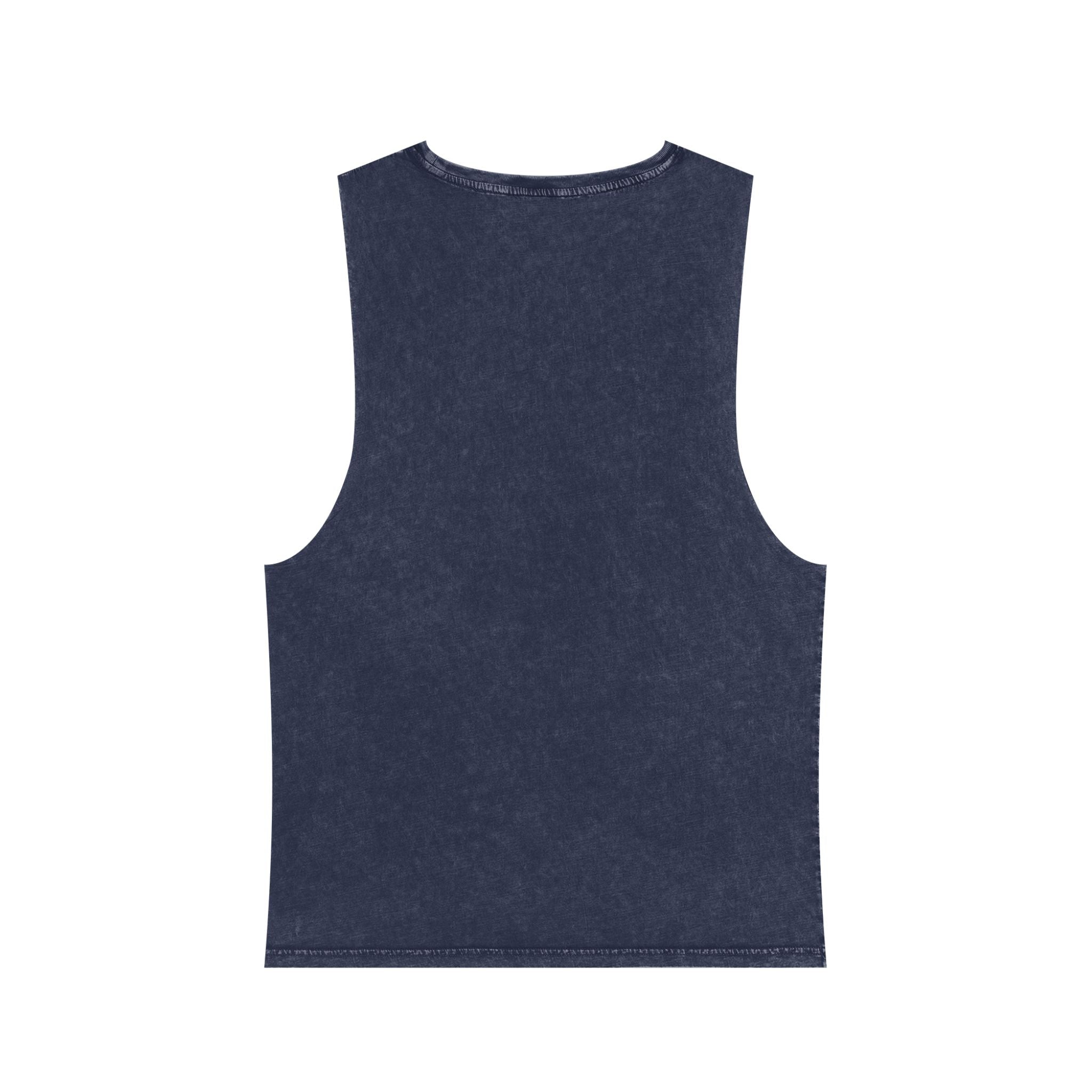 Unisex Stonewash Tank Top, Retro Graphic Tee, God Made Design, Casual Summer Wear, Gift for Friends, Spiritual Apparel