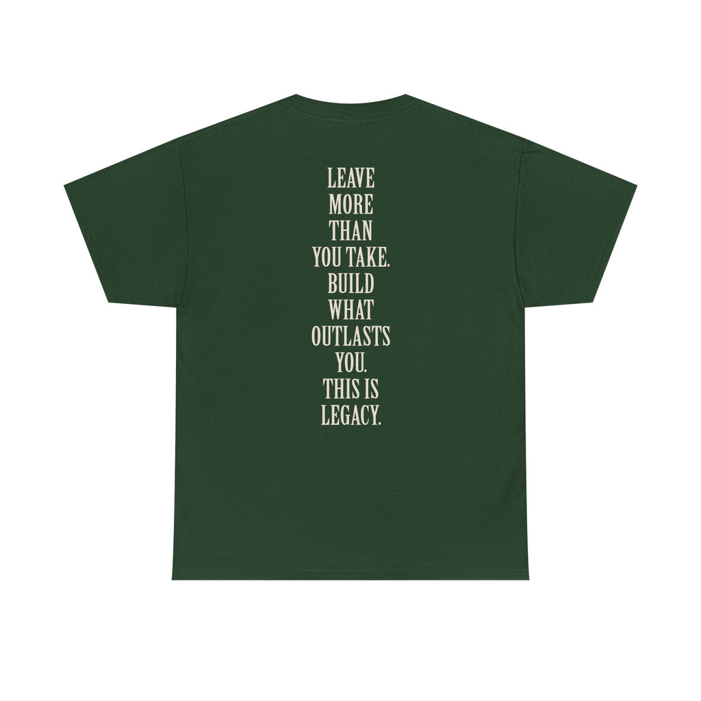 Legacy Graphic Tee — "Legacy" Arch Print Inspirational Cotton Shirt