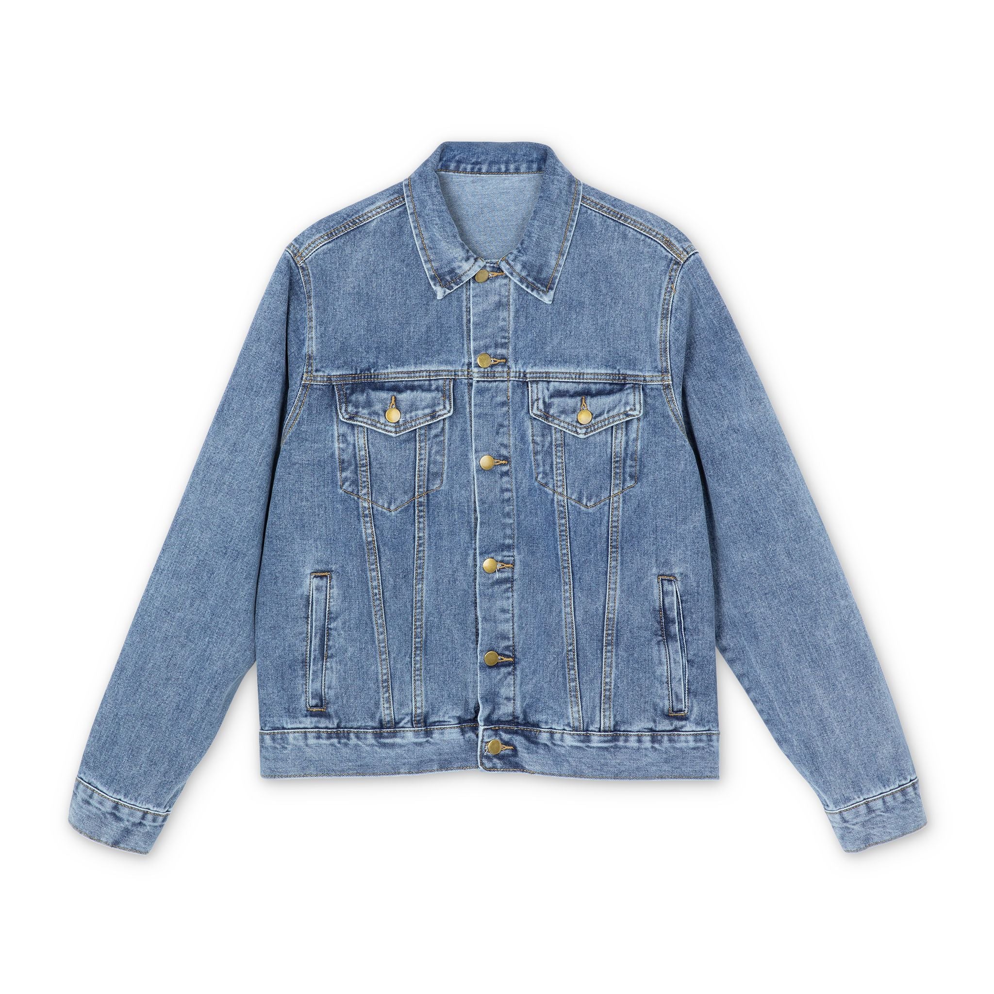 Denim Jacket — "Write Your Own Story" Embroidered Back