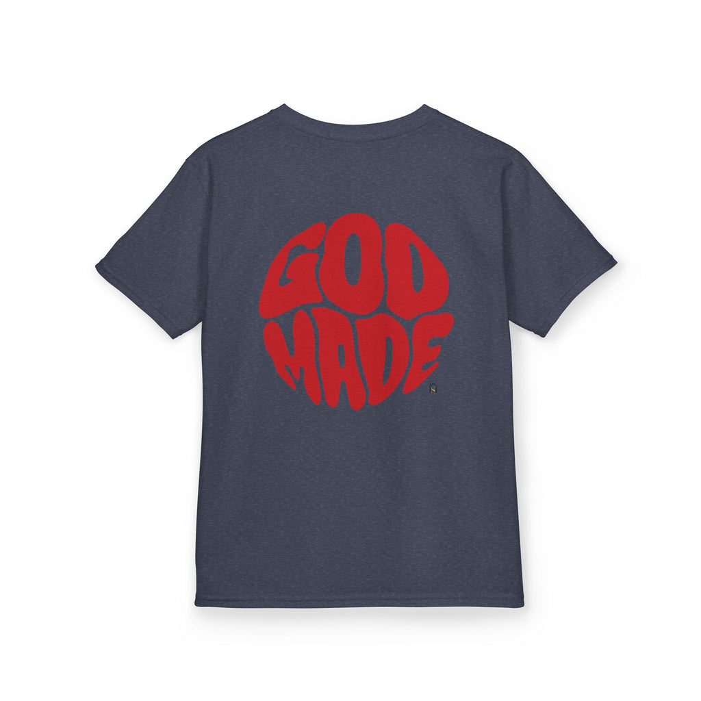 Kids Graphic Tee - 'God Made' Design, Perfect for Birthdays, Family Events, Everyday Wear, Unisex, Playful Style