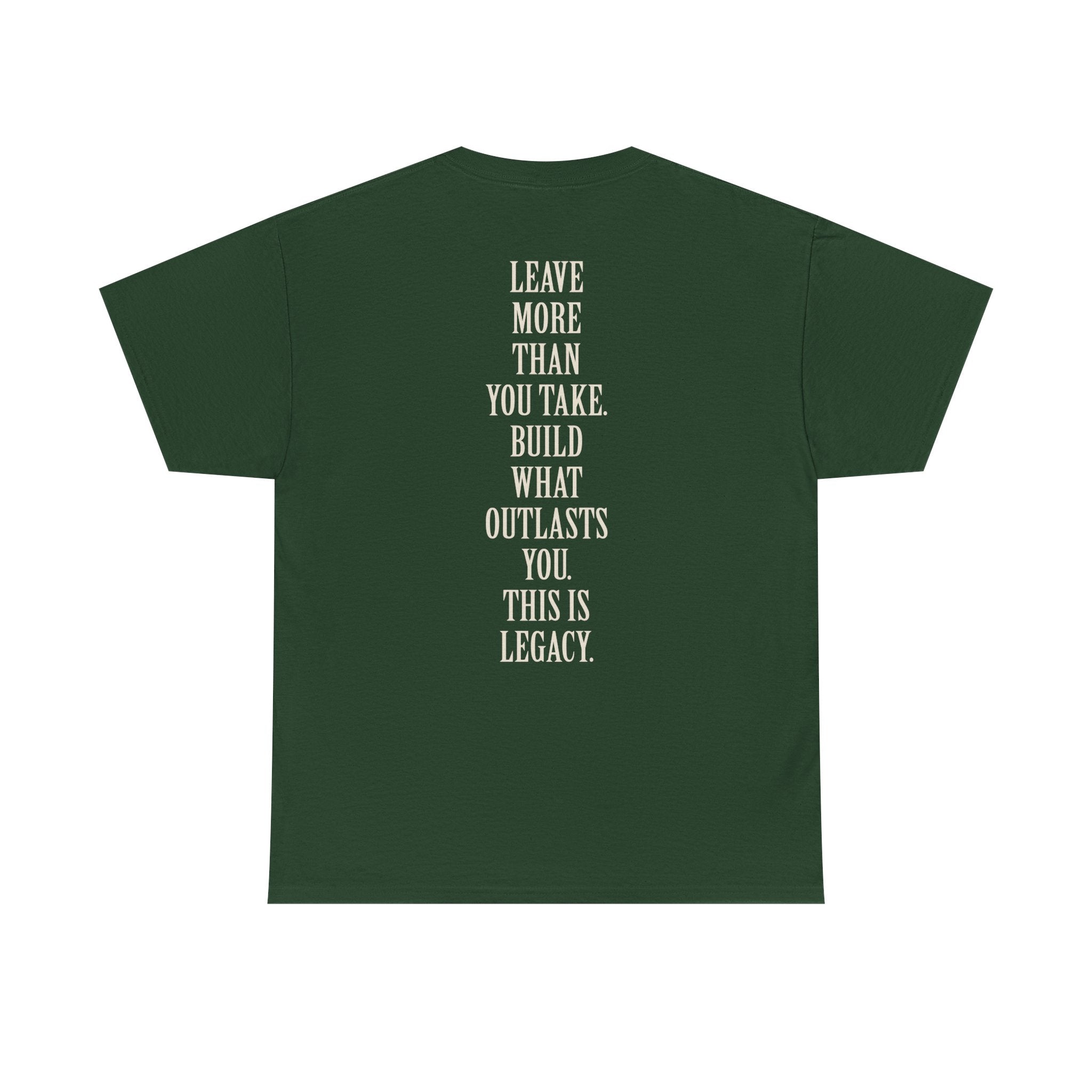 Legacy Graphic Tee — "Legacy" Arch Print Inspirational Cotton Shirt