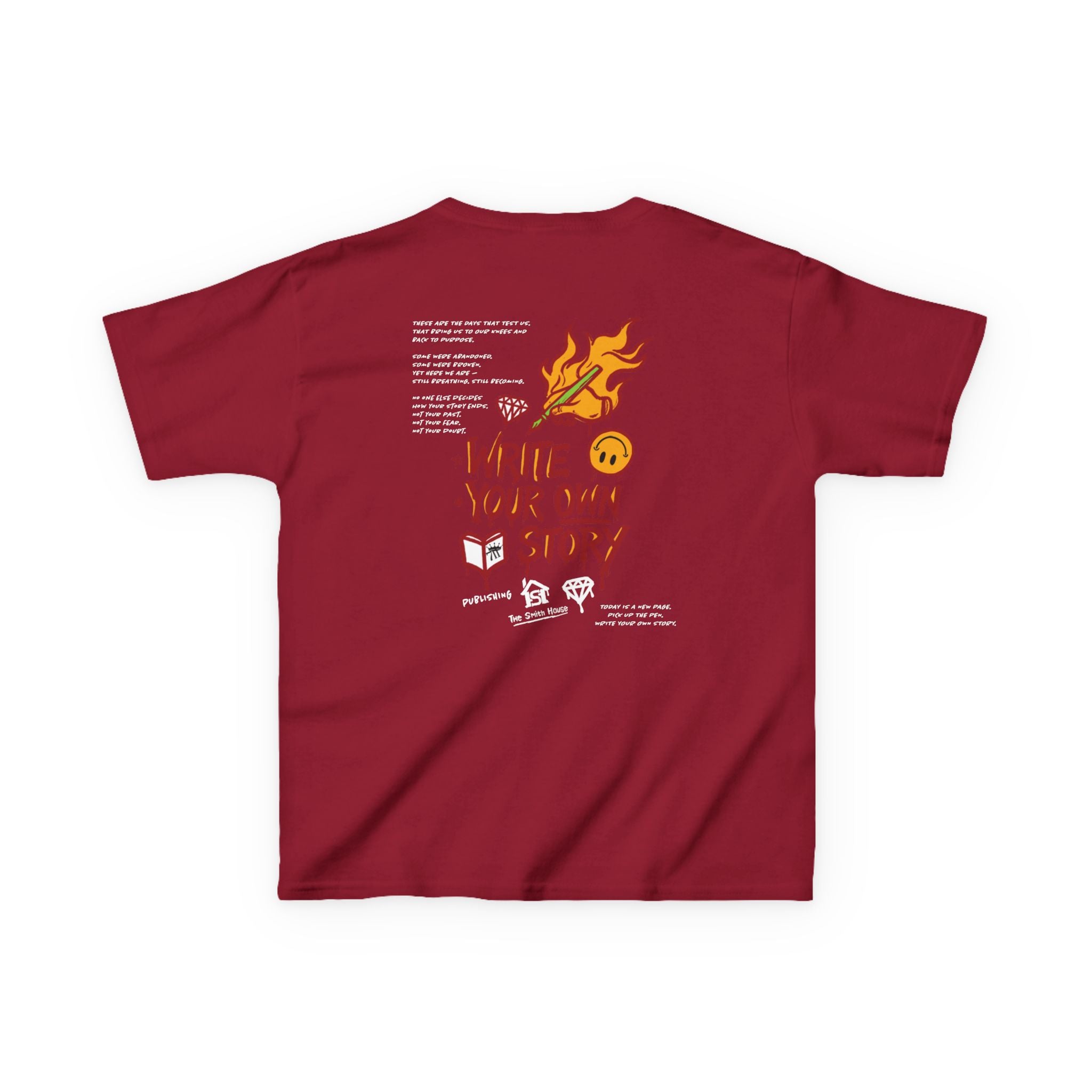 Empowering Kids Tee — "Write Your Own Story" Motivational Graphic T-Shirt