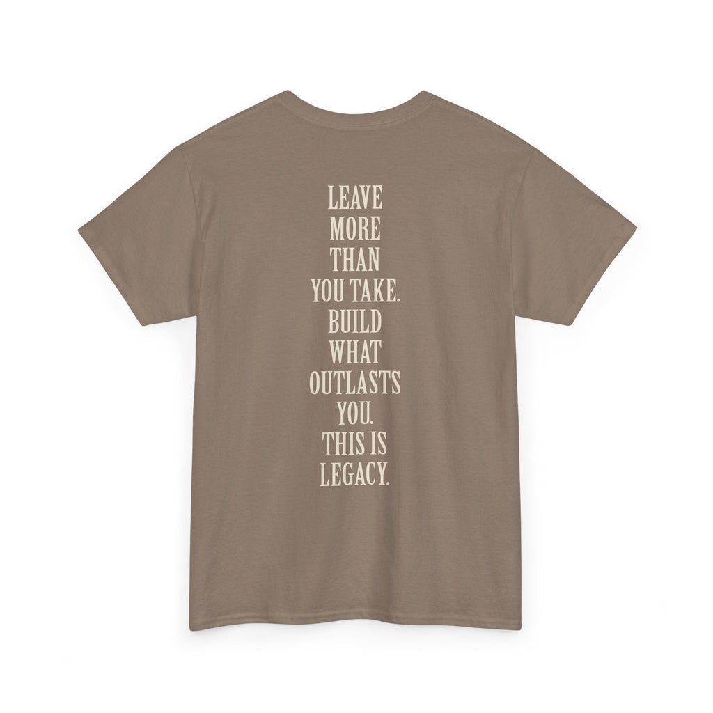 Legacy Graphic Tee — "Legacy" Arch Print Inspirational Cotton Shirt