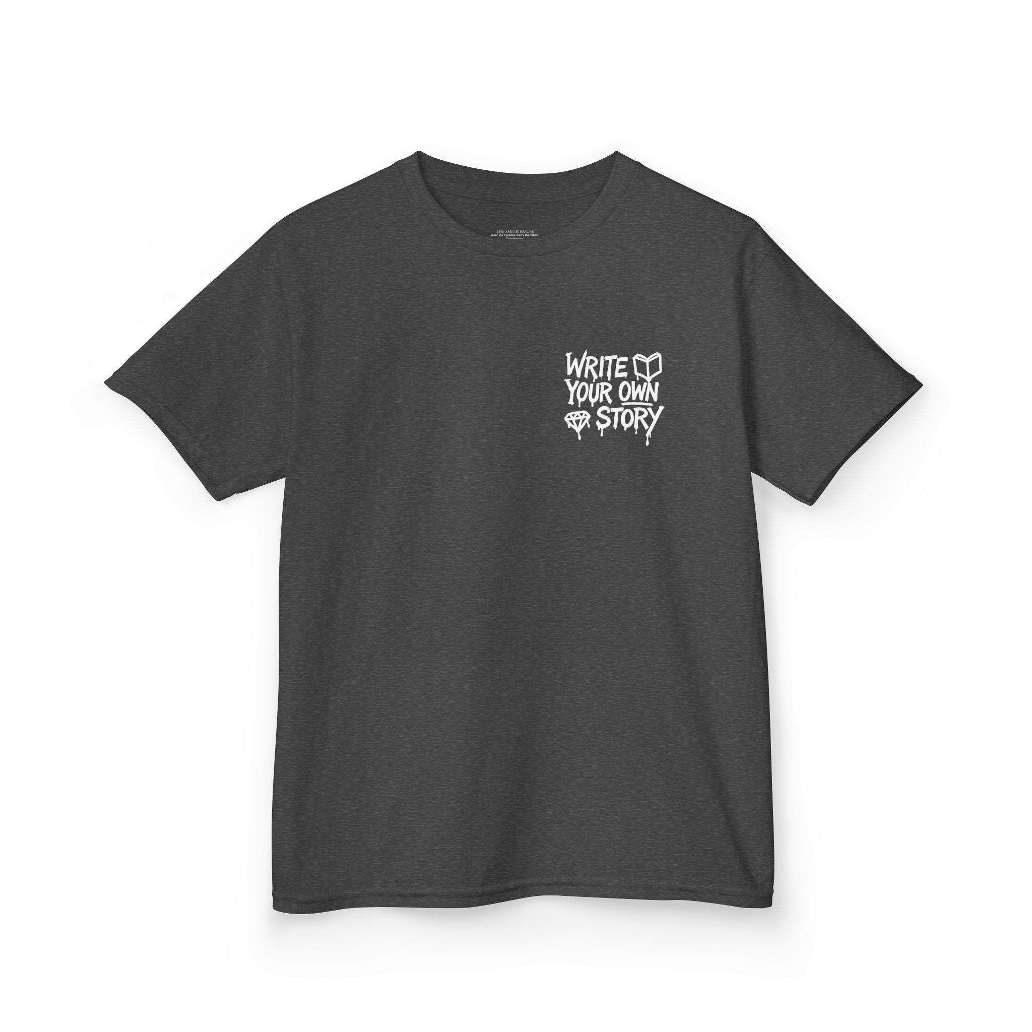 Empowering Kids Tee — "Write Your Own Story" Motivational Graphic T-Shirt