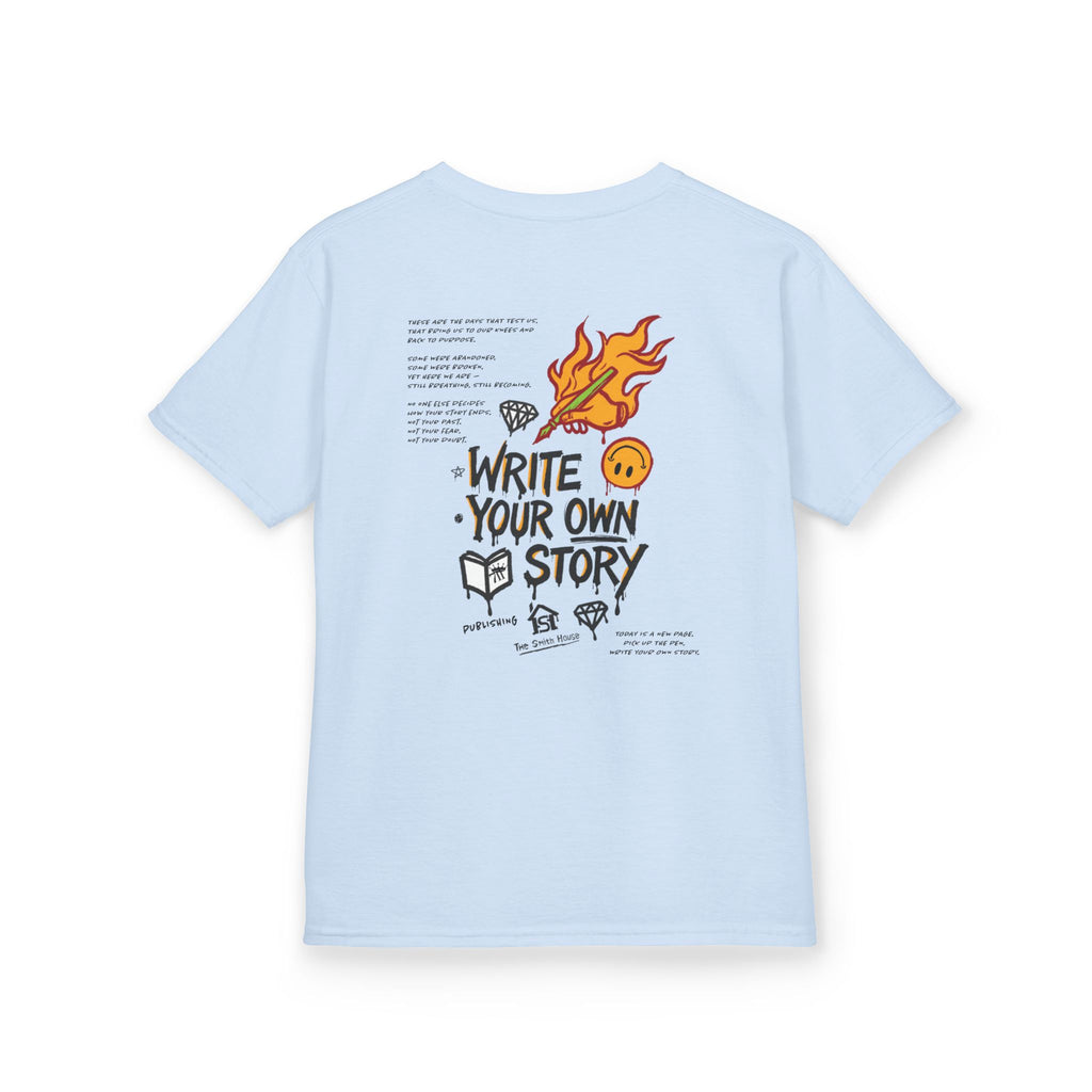 Empowering Kids Tee — "Write Your Own Story" Motivational Graphic T-Shirt