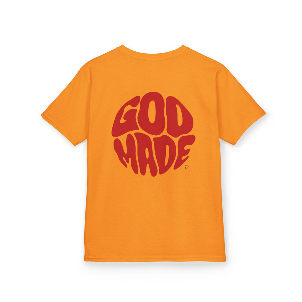 Kids Graphic Tee - 'God Made' Design, Perfect for Birthdays, Family Events, Everyday Wear, Unisex, Playful Style