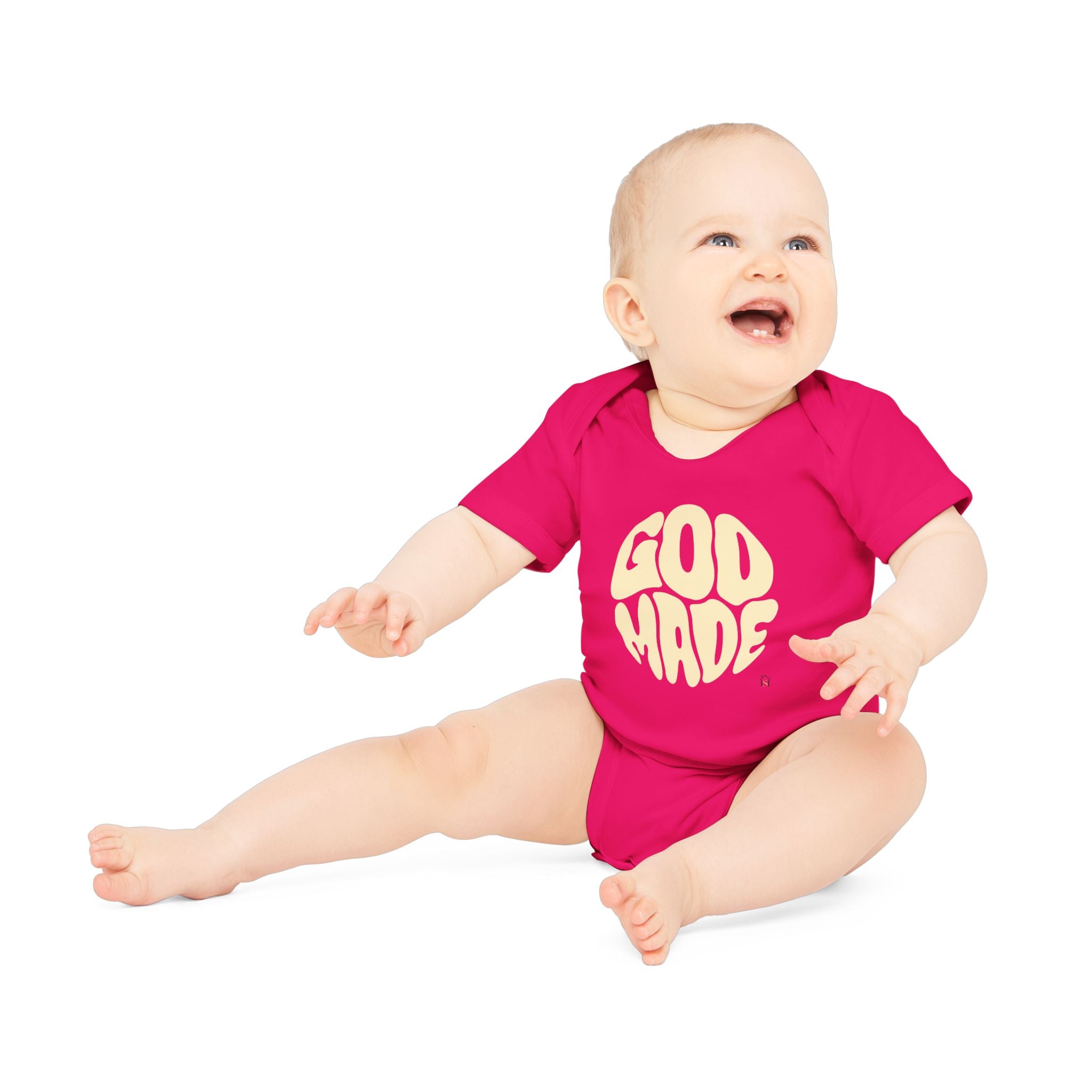 Baby Bodysuit — "God Made" Organic Short Sleeve Infant Onesie