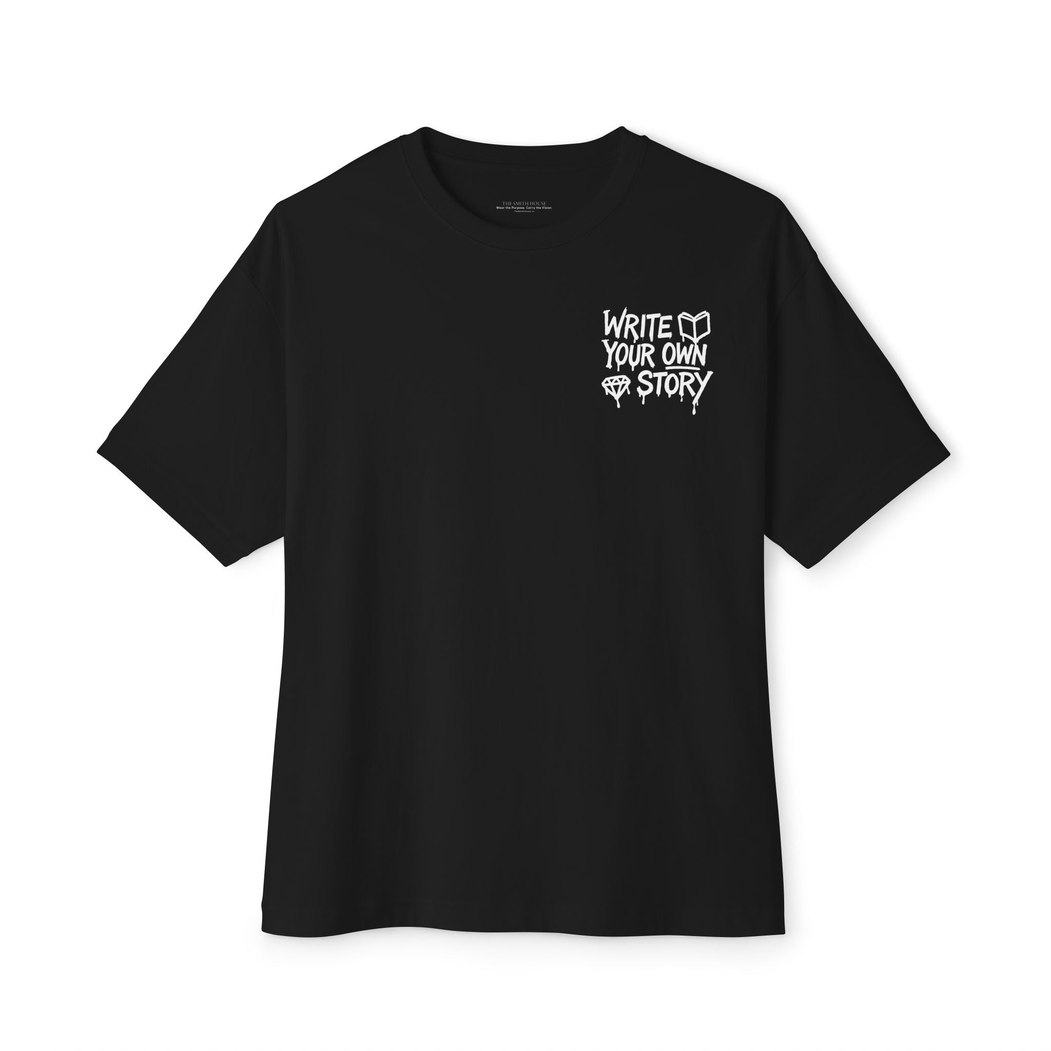 Unisex Oversized Boxy Tee - Write Your Own Story, Casual Tee, Inspirational Shirt, Gift for Writers, Summer Fashion, Relaxed Fit