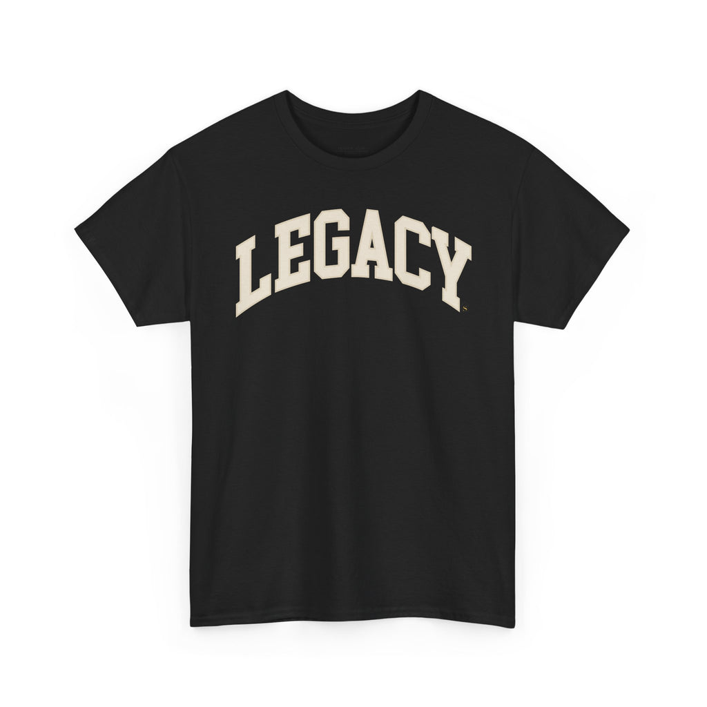 Legacy Graphic Tee — "Legacy" Arch Print Inspirational Cotton Shirt