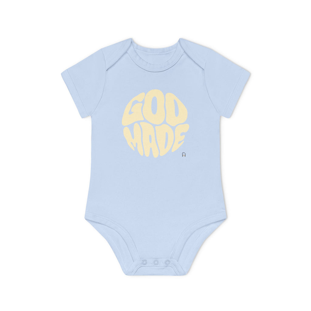 Baby Bodysuit — "God Made" Organic Short Sleeve Infant Onesie