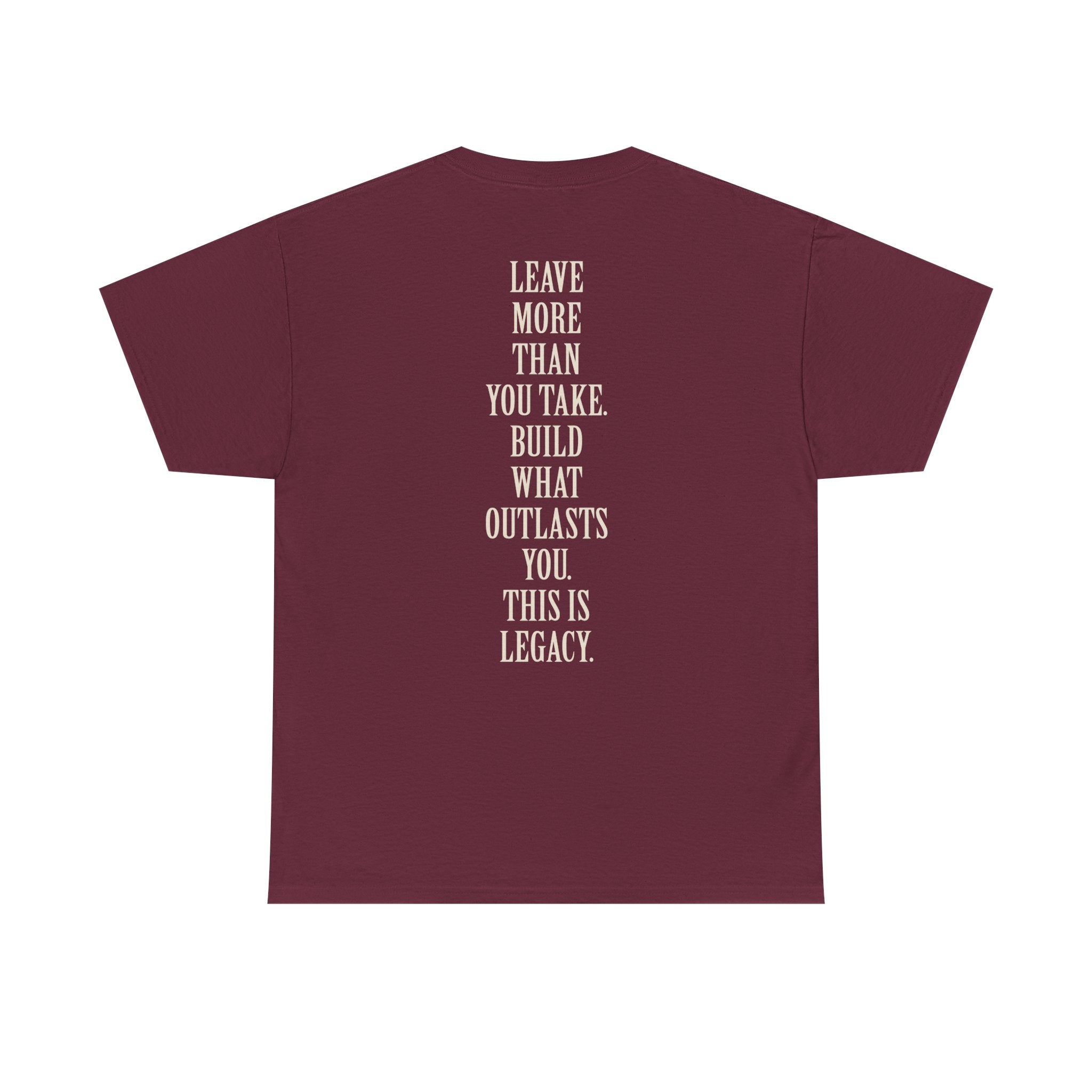 Legacy Graphic Tee — "Legacy" Arch Print Inspirational Cotton Shirt
