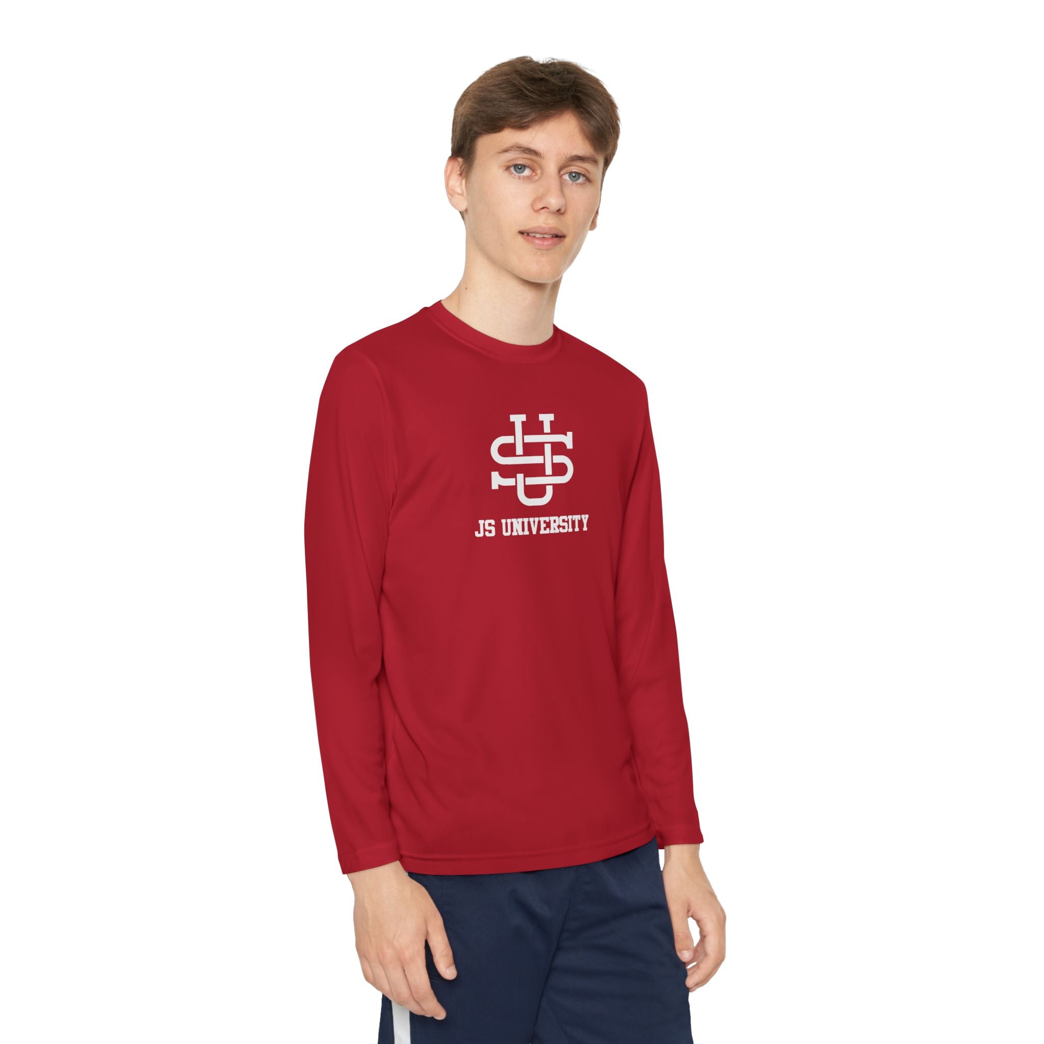 Youth Long Sleeve Stylish Sports Tee with Unique Design