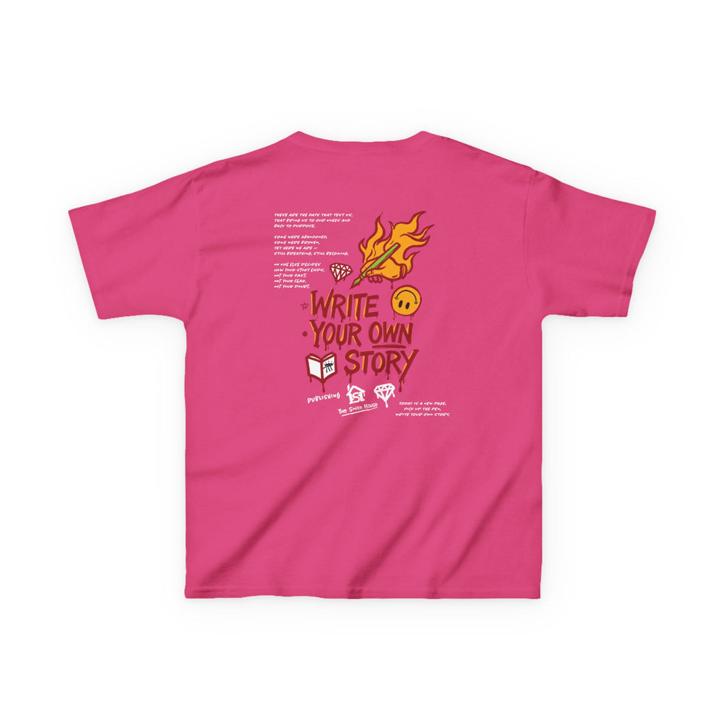 Empowering Kids Tee — "Write Your Own Story" Motivational Graphic T-Shirt
