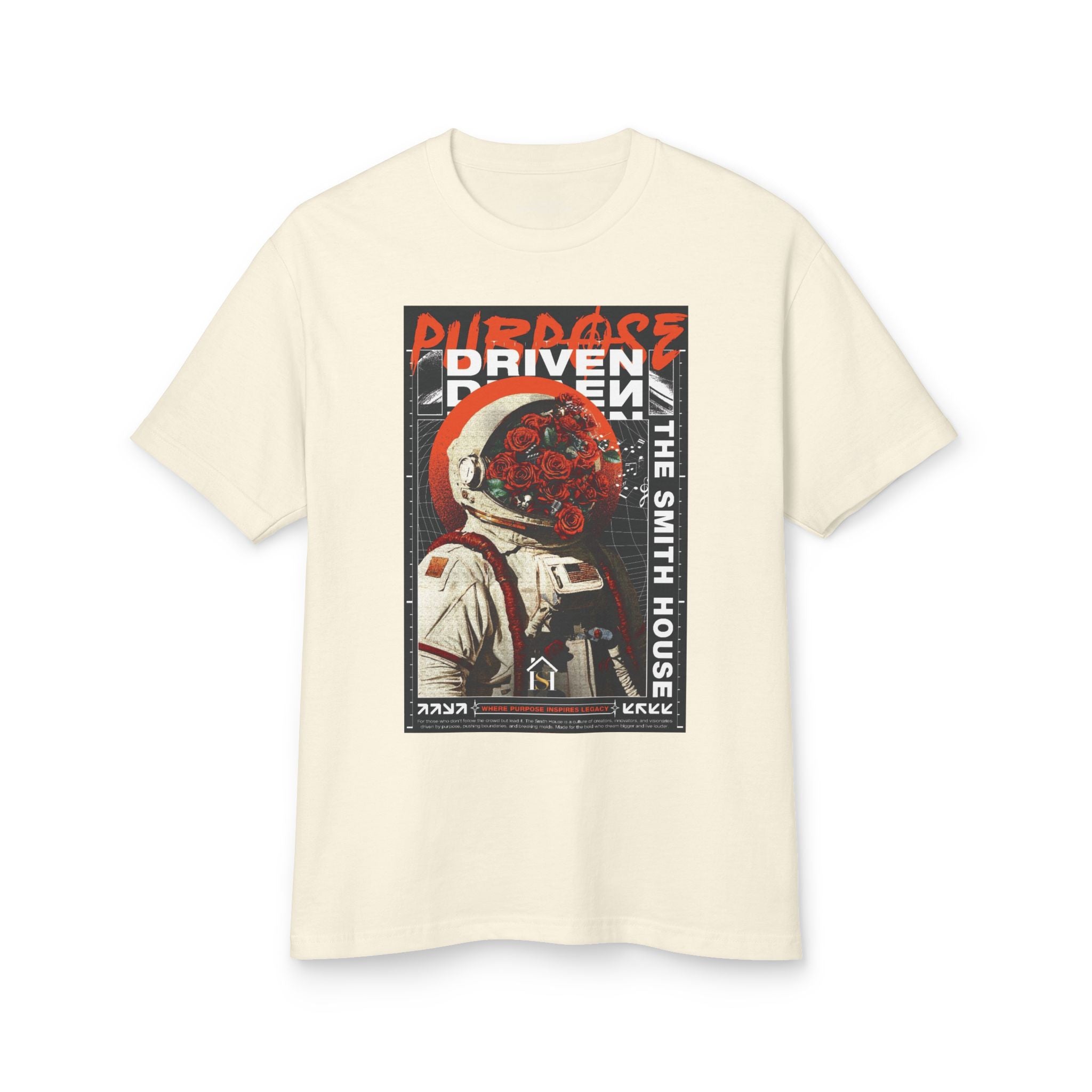 Purpose Driven Astronaut Tee, Unisex Graphic Shirt, Vintage Style T-Shirt, Casual Wear, Gift for Space Lovers, Motivational Apparel