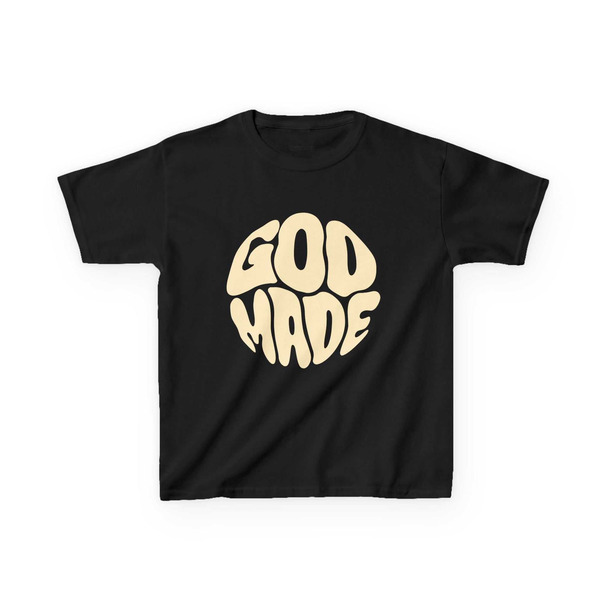 Kids God Made Tee - Fun & Faithful Cotton T-Shirt, Perfect for Birthdays, Holidays, Everyday Wear, Gift for Kids