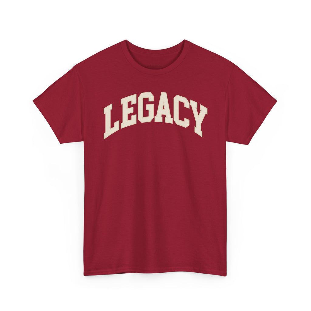 Legacy Graphic Tee — "Legacy" Arch Print Inspirational Cotton Shirt