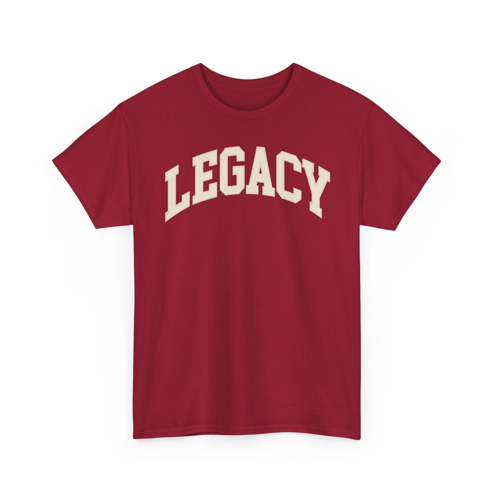 Legacy Graphic Tee — "Legacy" Arch Print Inspirational Cotton Shirt