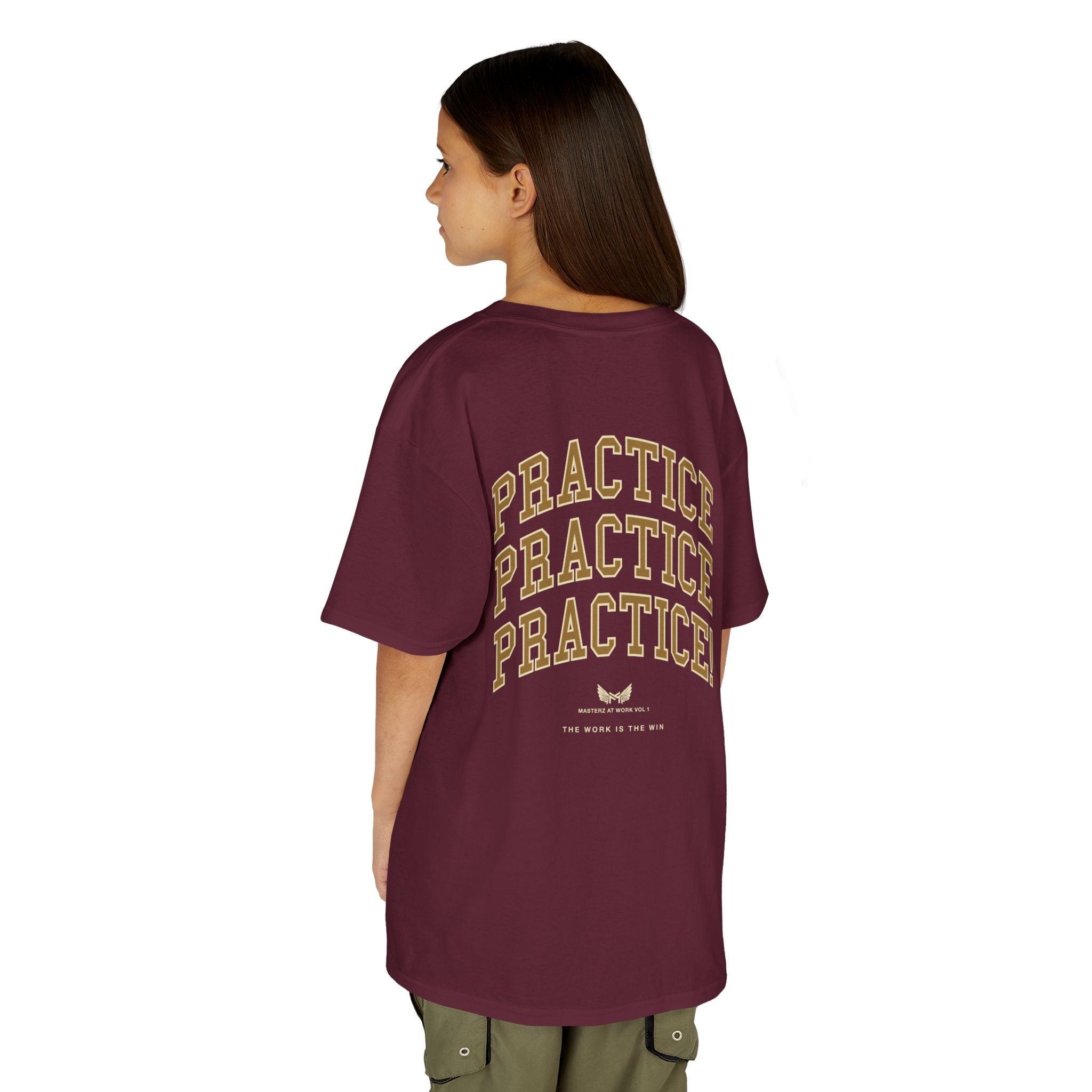 Kids Tee — "Practice Practice PRACTICE" Motivational Tee