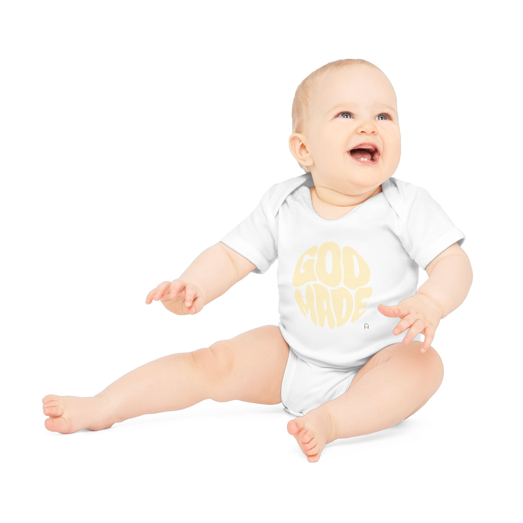 Baby Bodysuit — "God Made" Organic Short Sleeve Infant Onesie