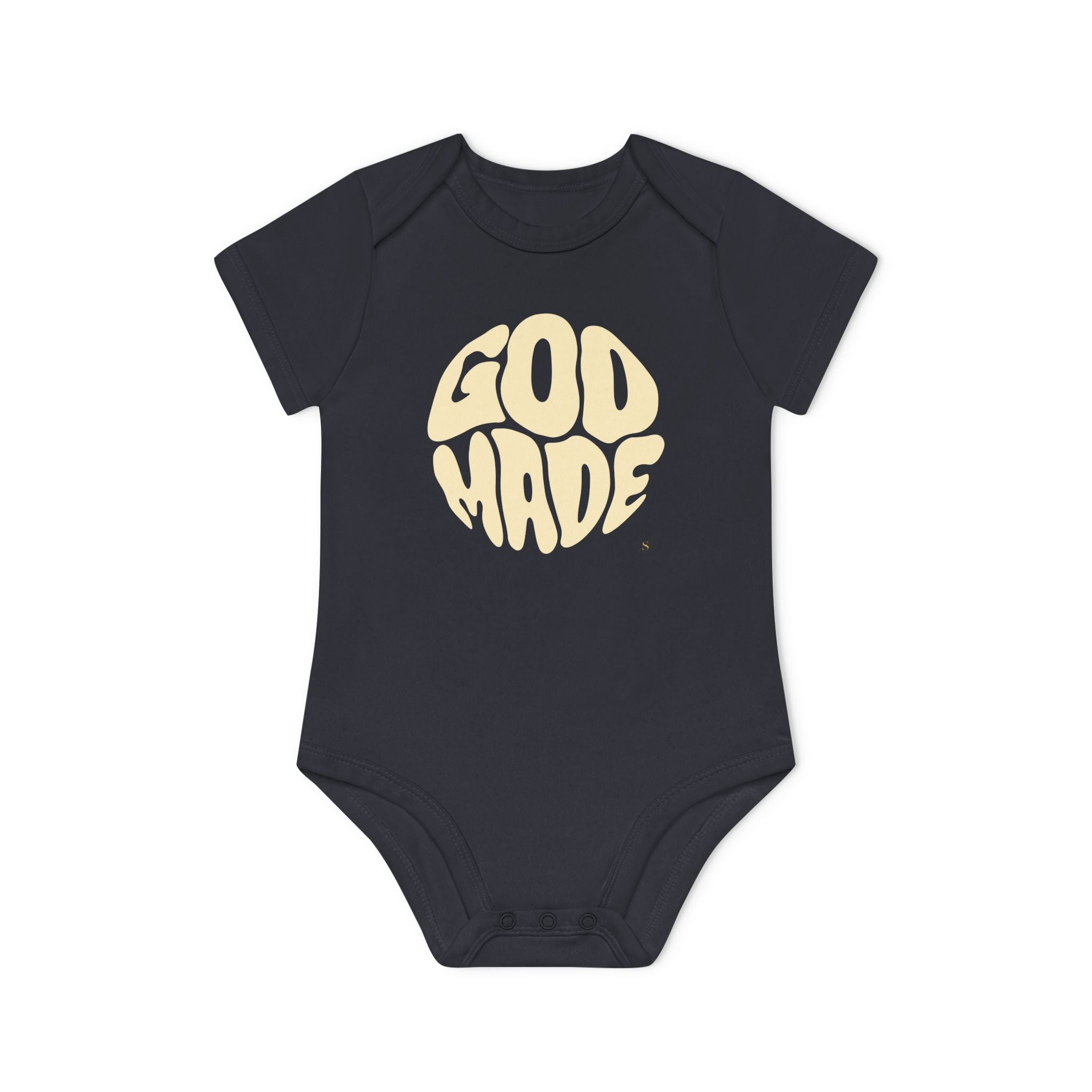 Baby Bodysuit — "God Made" Organic Short Sleeve Infant Onesie
