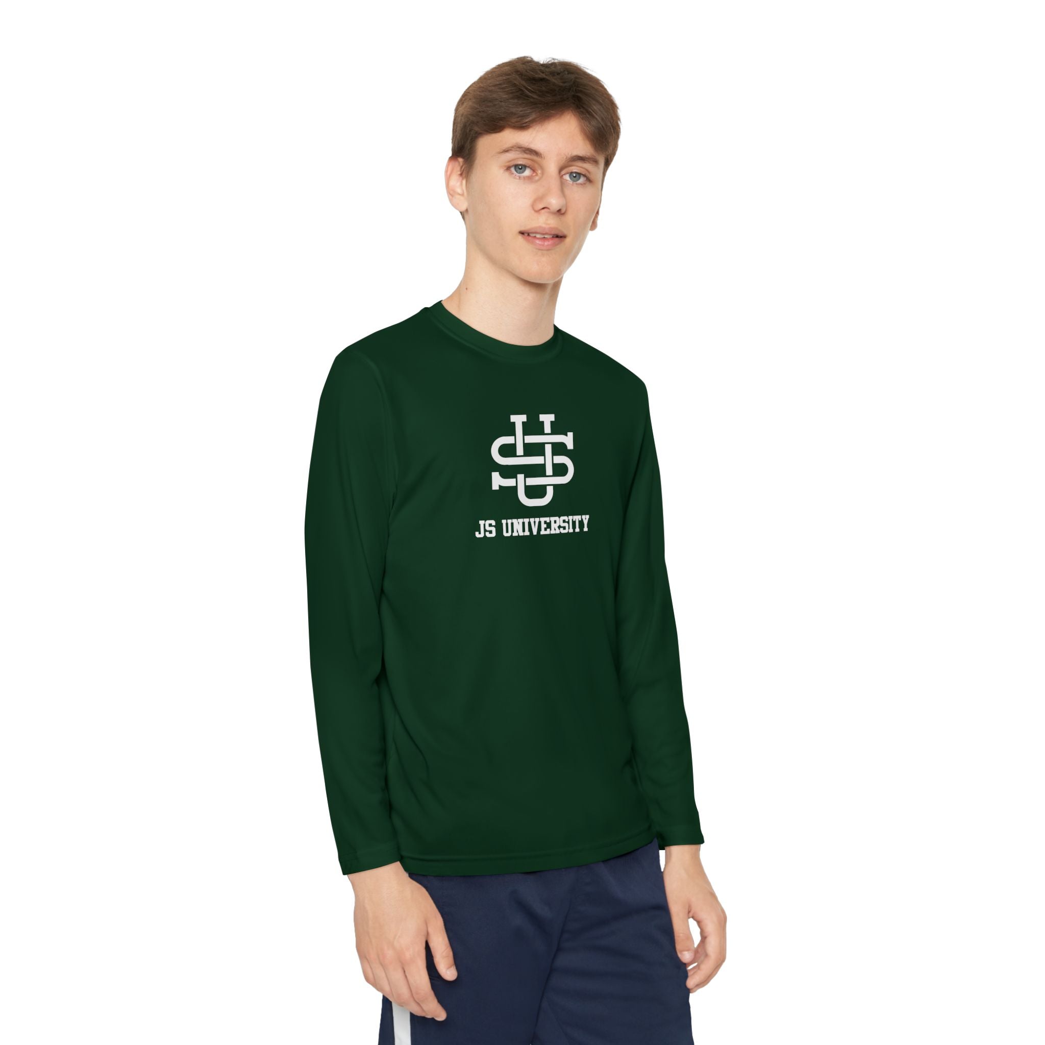 Youth Long Sleeve Stylish Sports Tee with Unique Design