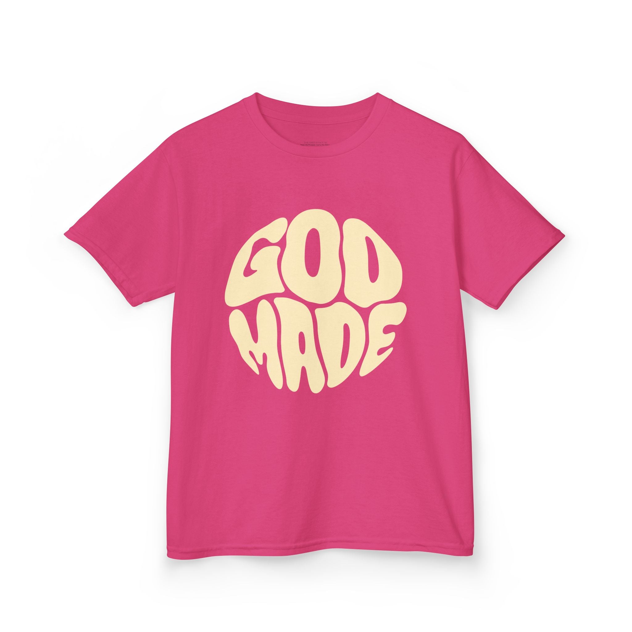 Kids God Made Tee - Fun & Faithful Cotton T-Shirt, Perfect for Birthdays, Holidays, Everyday Wear, Gift for Kids