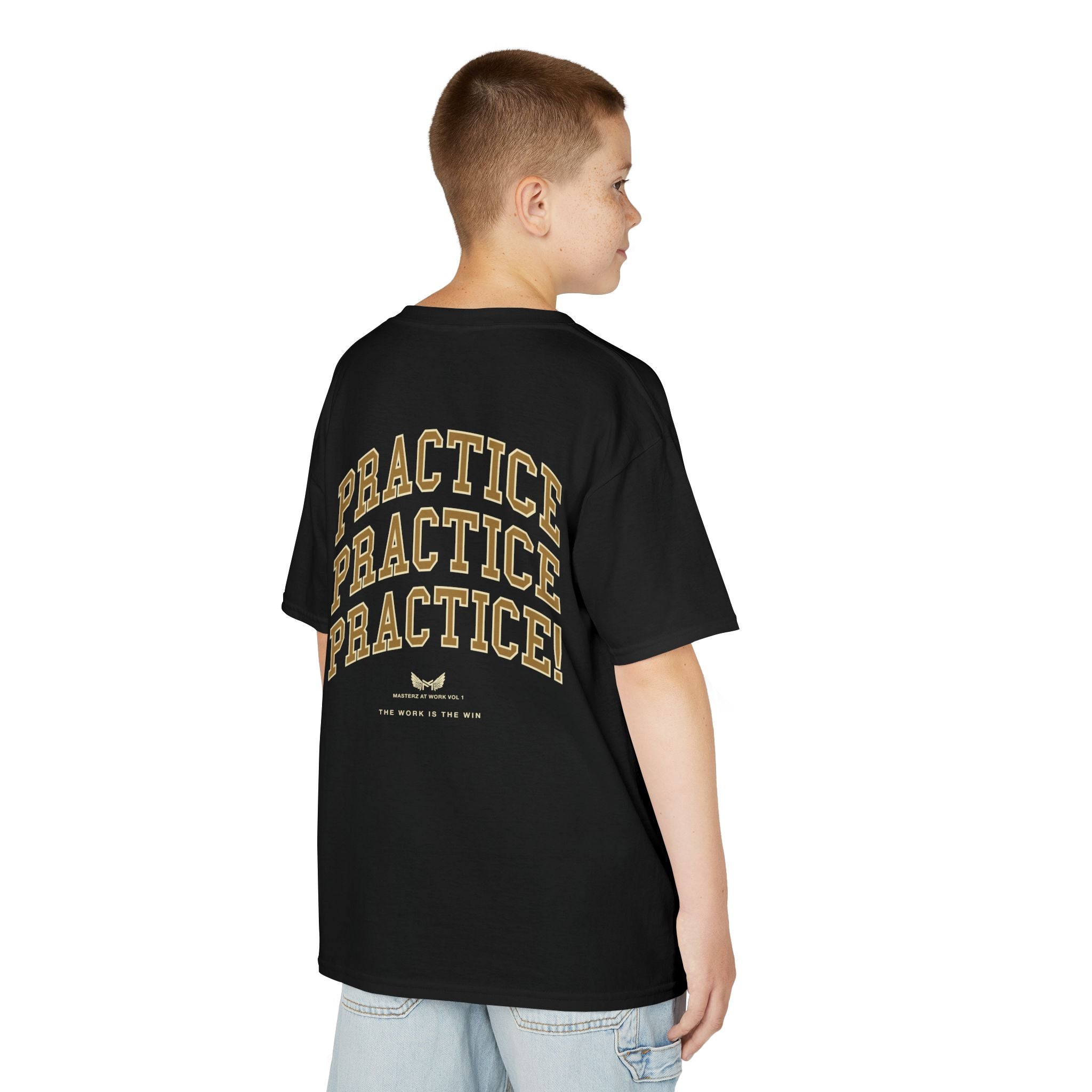 Kids Tee — "Practice Practice PRACTICE" Motivational Tee