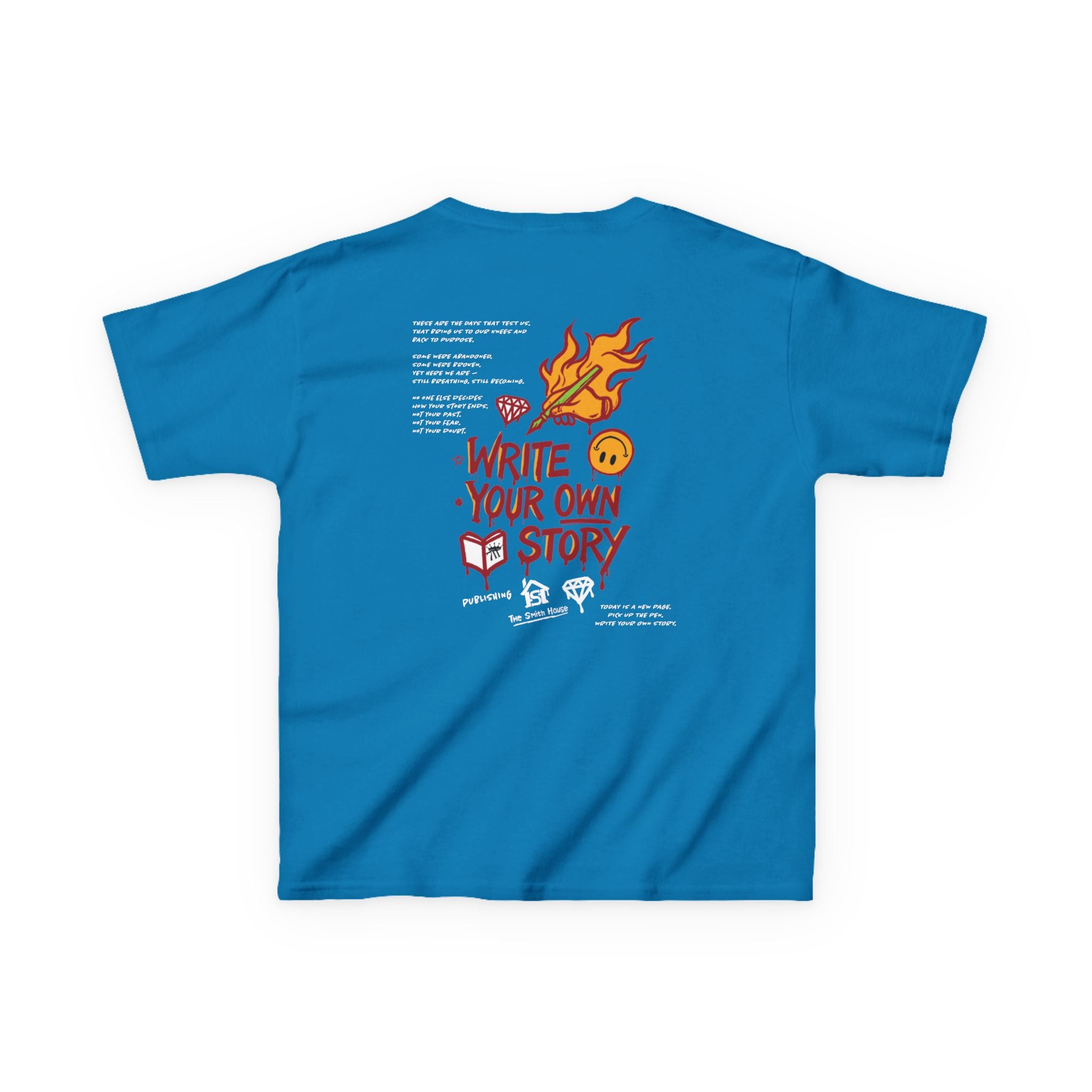Empowering Kids Tee — "Write Your Own Story" Motivational Graphic T-Shirt