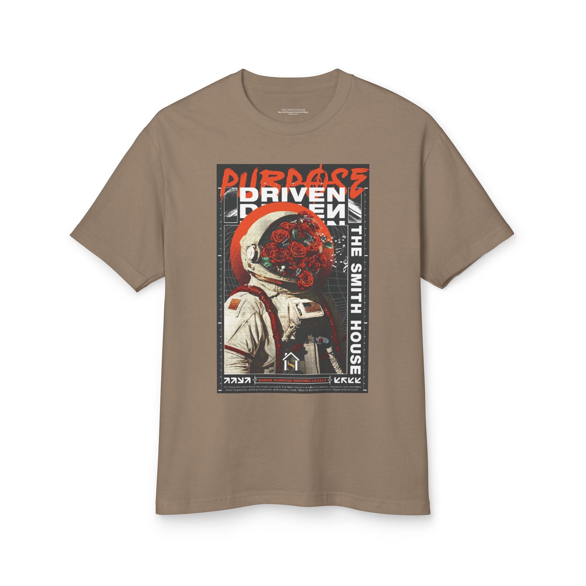 Purpose Driven Astronaut Tee, Unisex Graphic Shirt, Vintage Style T-Shirt, Casual Wear, Gift for Space Lovers, Motivational Apparel