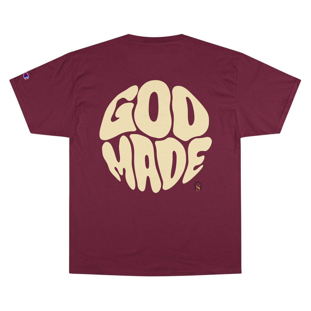 God Made Champion T-Shirt, Casual Wear, Gift for Believers, Inspirational Tee, Everyday Comfort