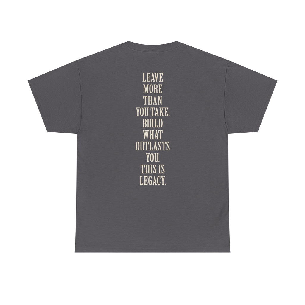 Legacy Graphic Tee — "Legacy" Arch Print Inspirational Cotton Shirt