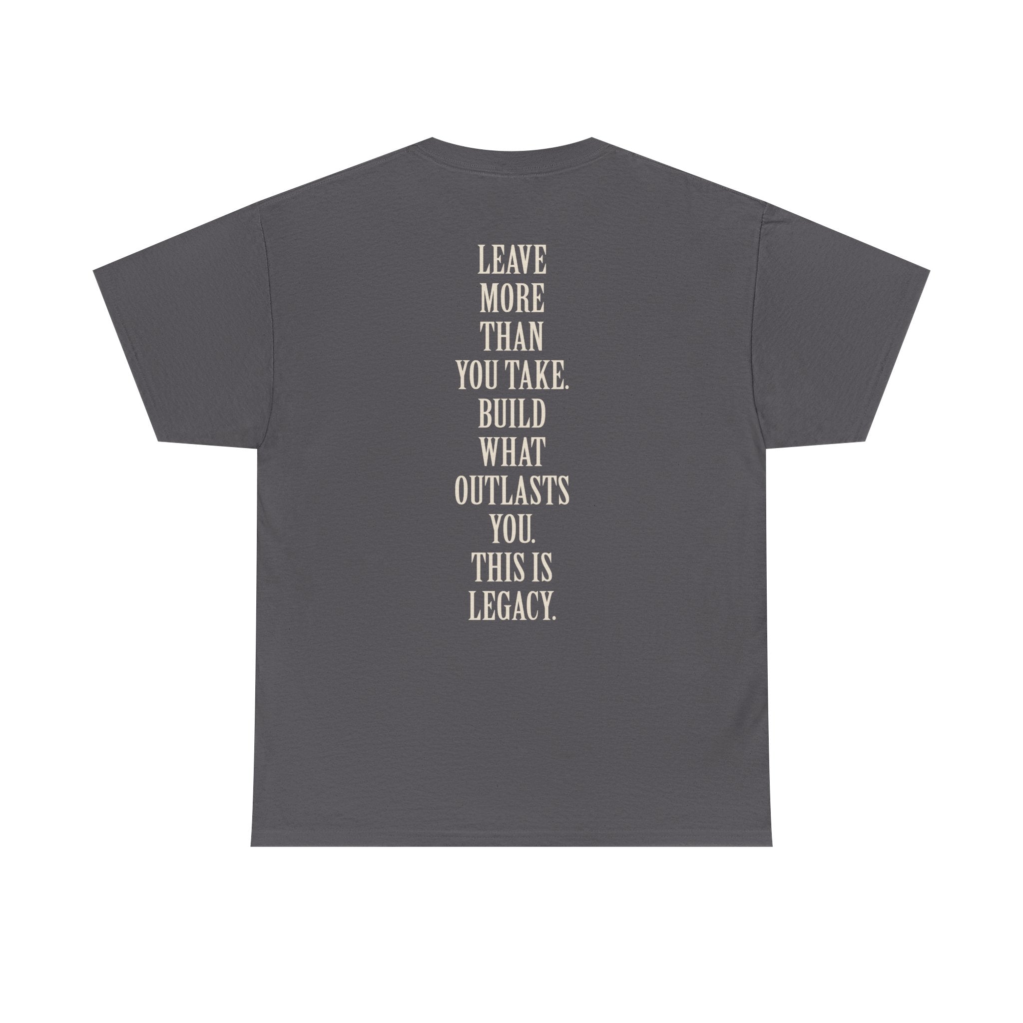 Legacy Graphic Tee — "Legacy" Arch Print Inspirational Cotton Shirt
