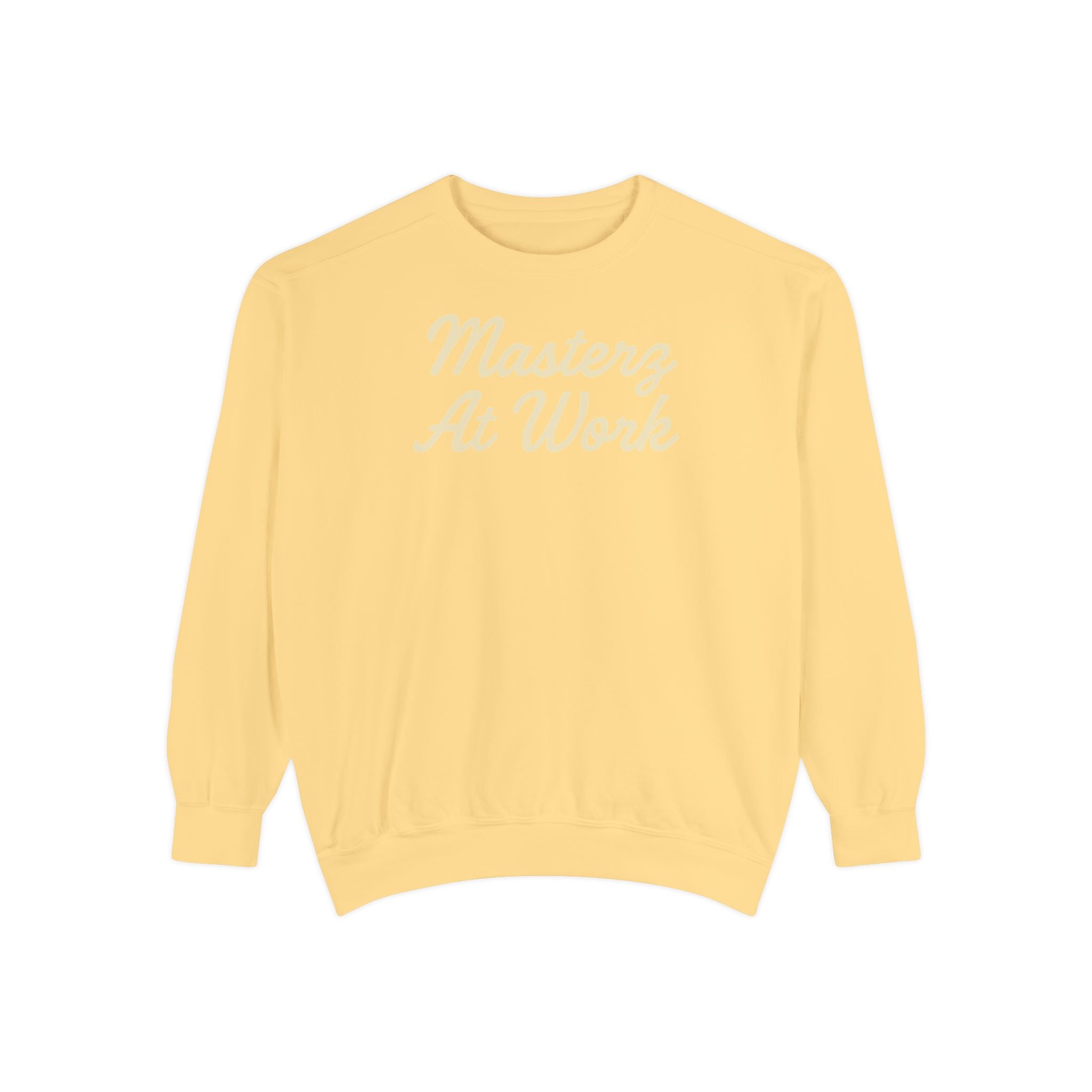 Sweatshirt — "Masterz At Work" Crewneck (Practice Practice Practice)