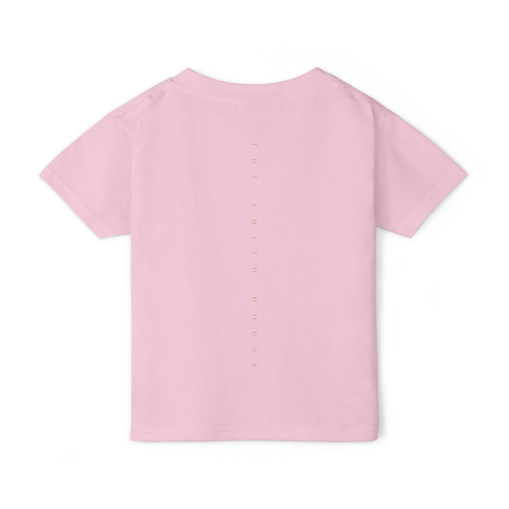 Toddler T-Shirt — "God Made" Red Retro Script Kids Tee